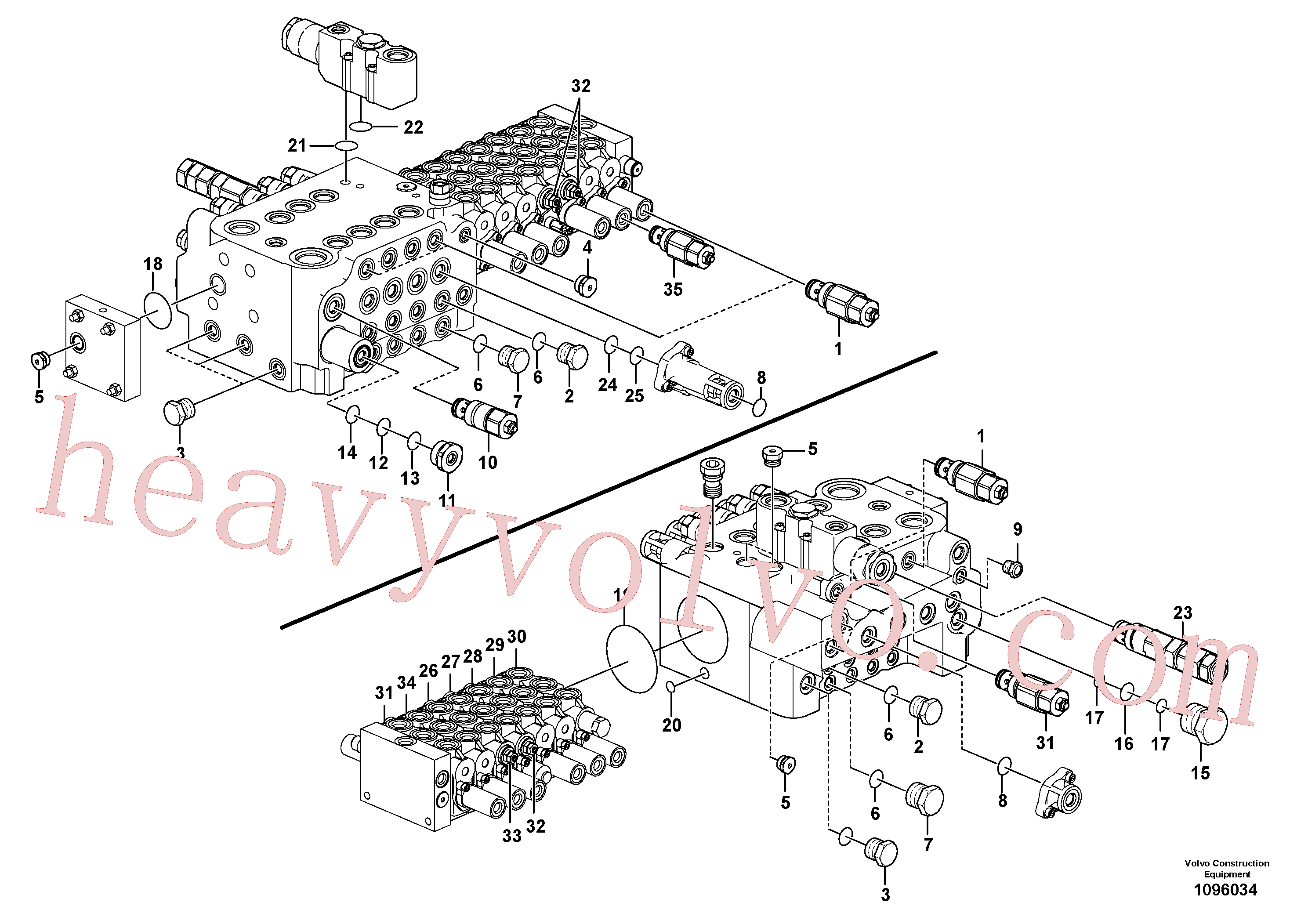 VOE14667610 Plug for Volvo Excavator Parts
