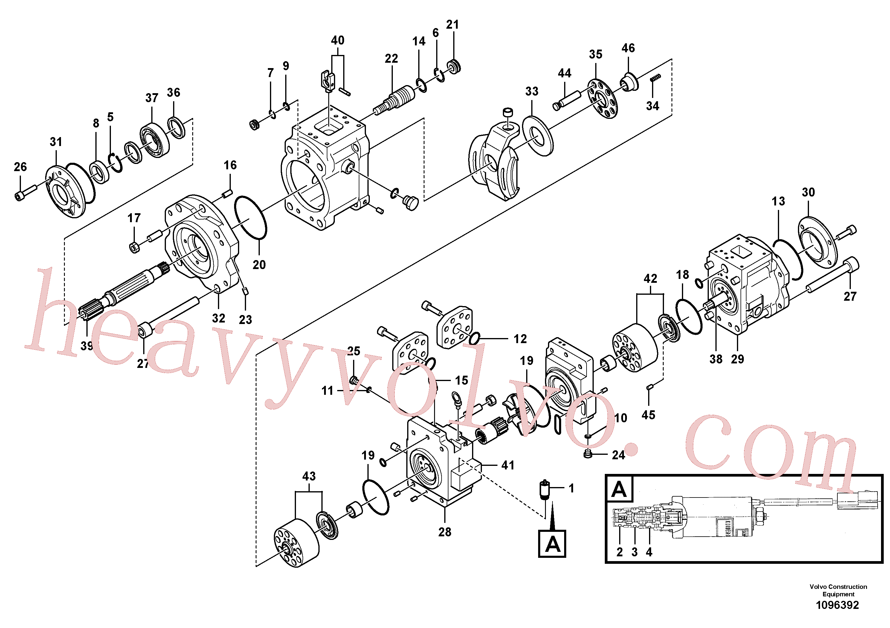 Volvo excavator part SA7223-00780 Cylinder for sale