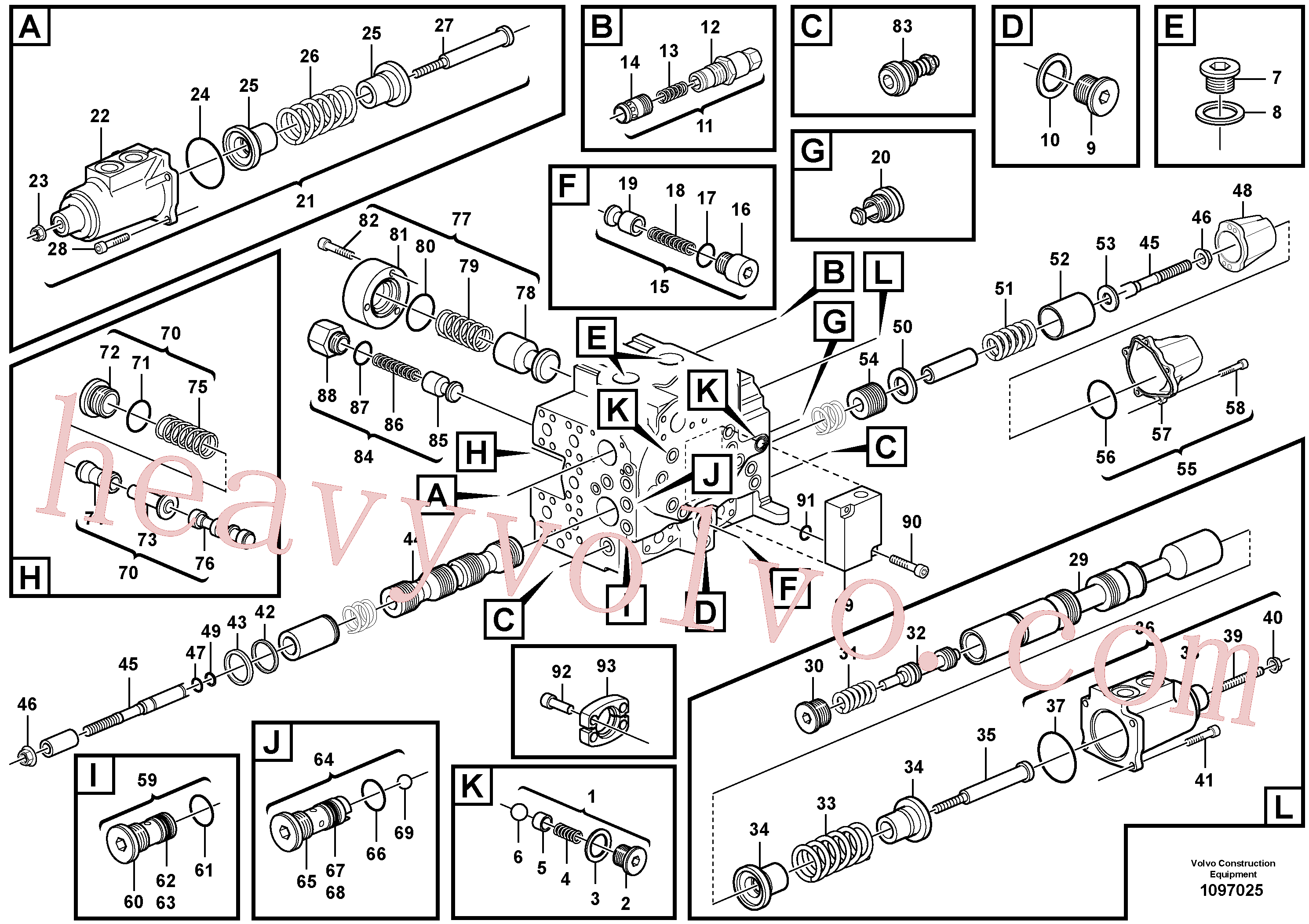 VOE941761 Hex. socket screw for Volvo Excavator spare