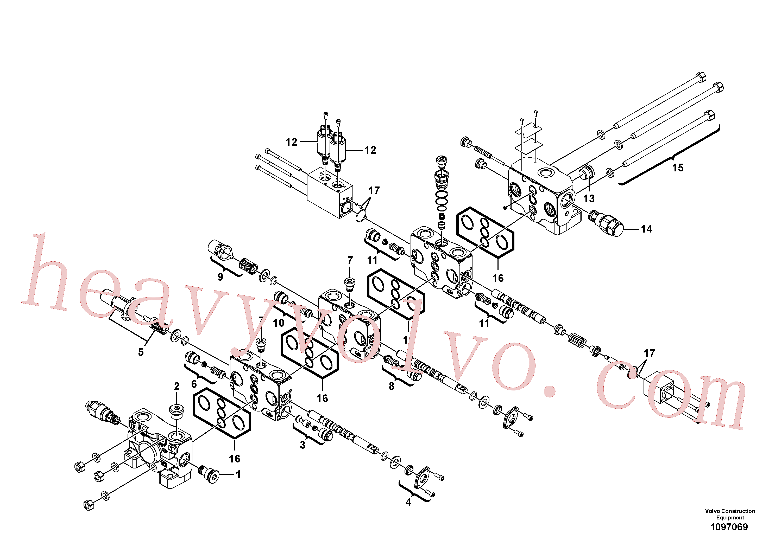 VOE11370783 Valve for Volvo Excavator Parts
