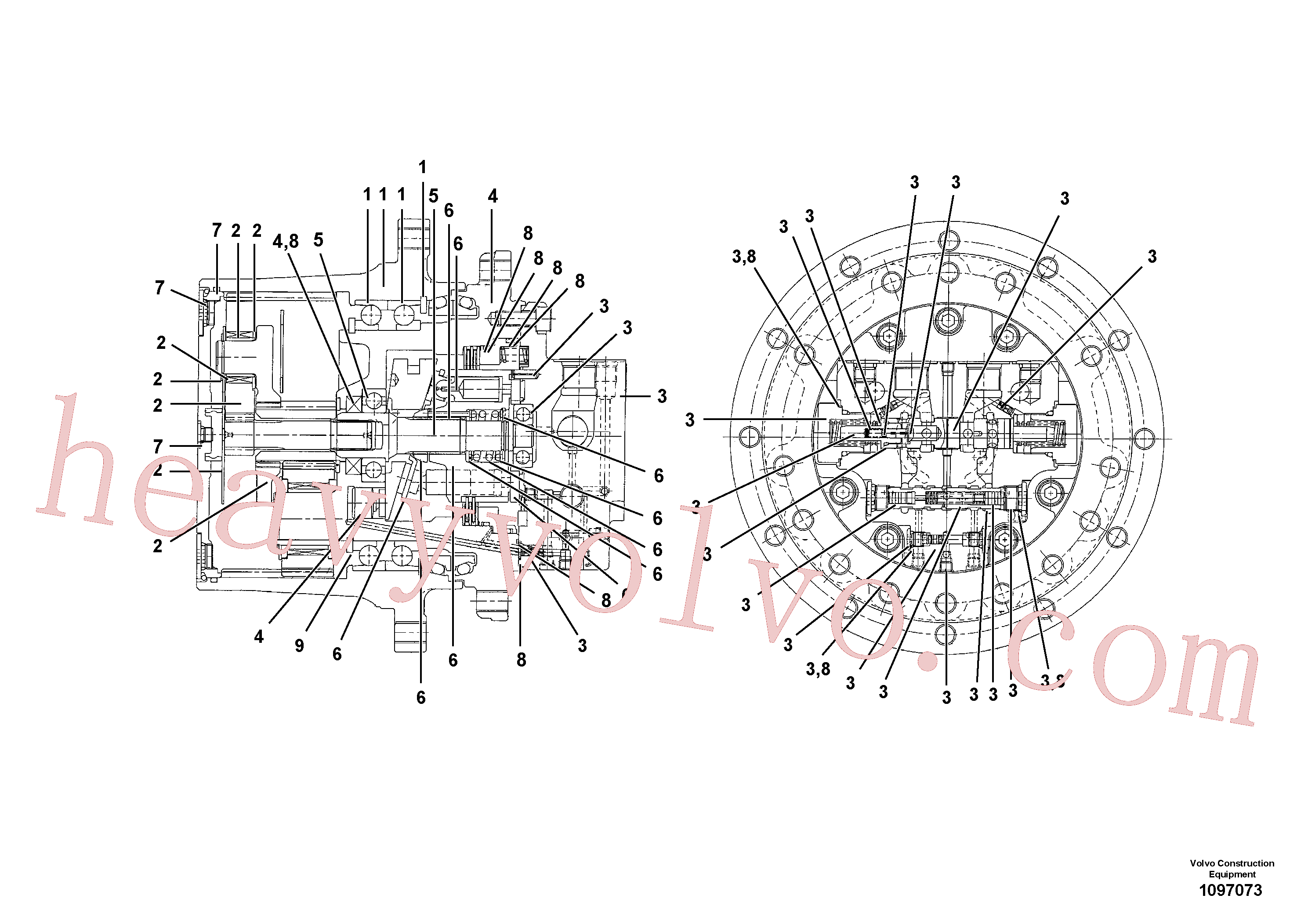 VOE17463149 Kit for Volvo Excavator spare