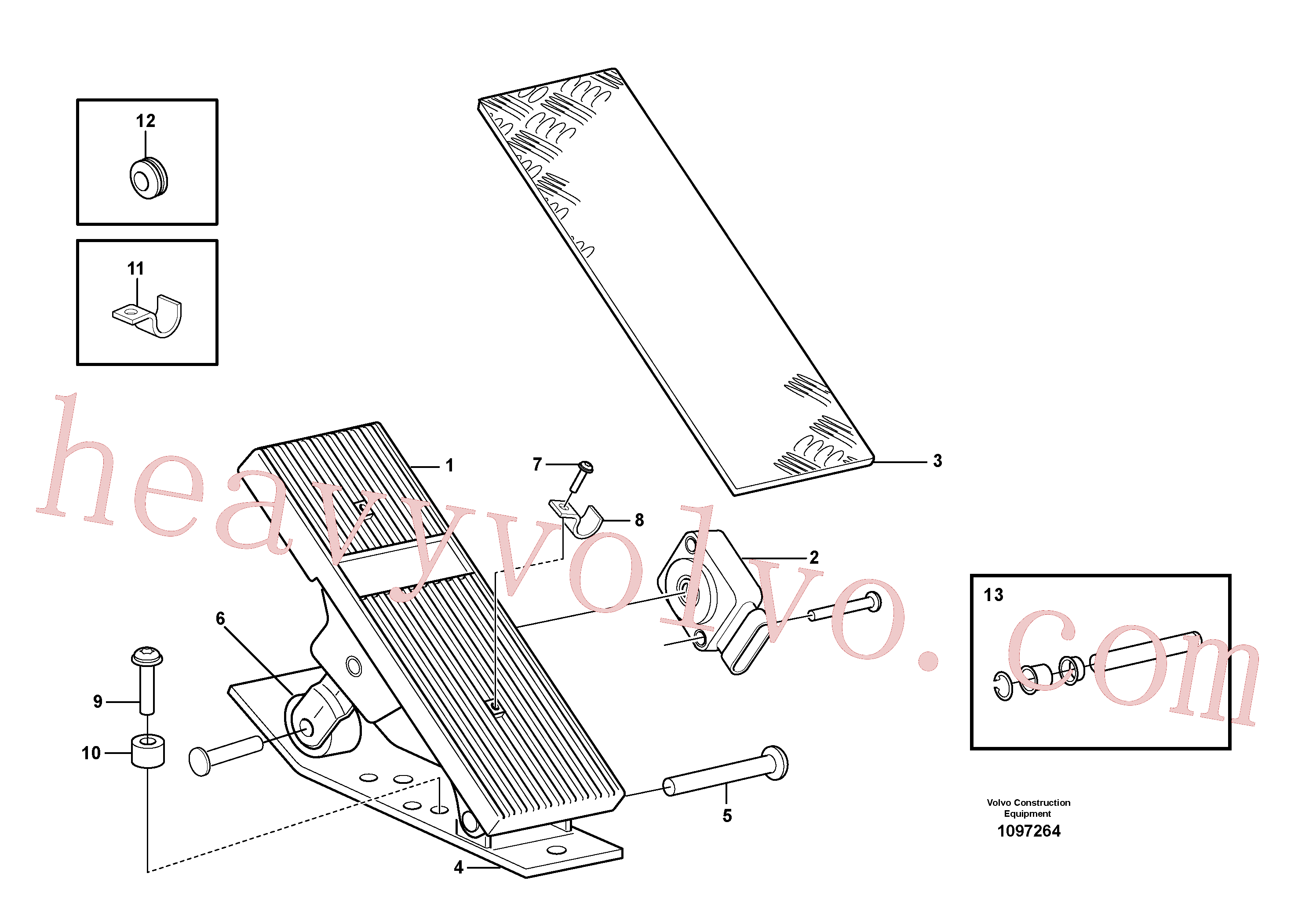 VOE930428 Spacer ring for Volvo Excavator Parts