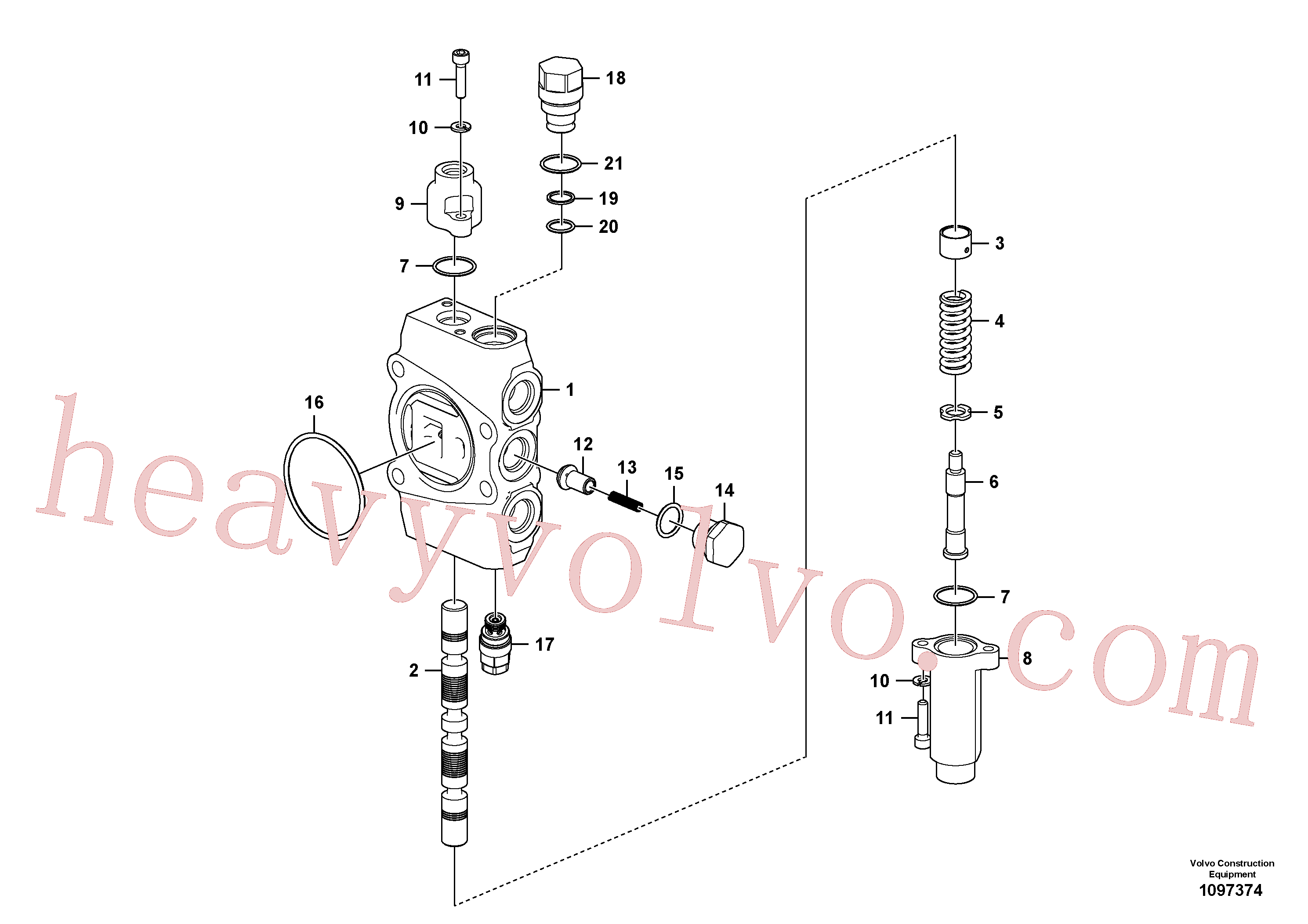 SA14536848M Valve_assy for Volvo Excavator spare