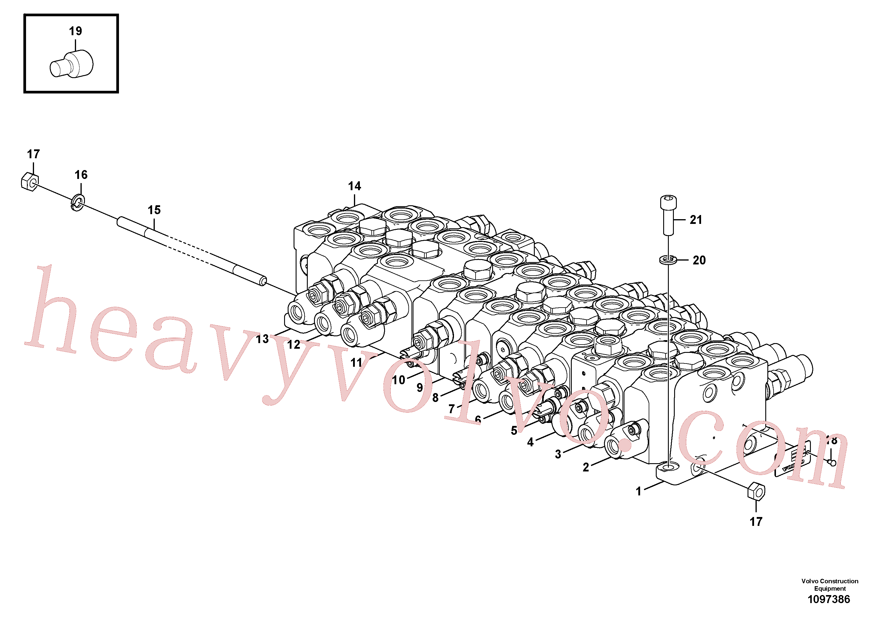SA14536848M Valve_assy for Volvo Excavator spare