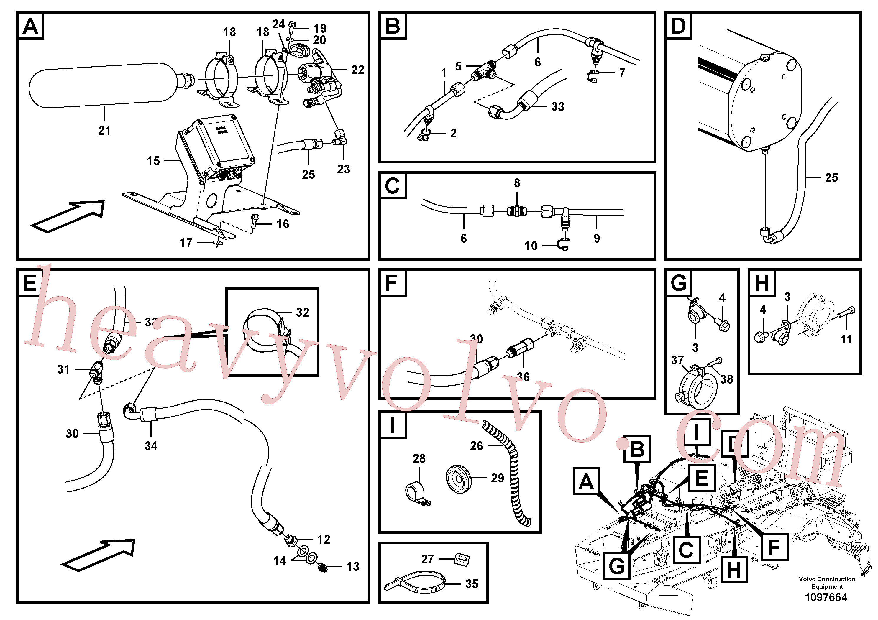 VOE15178828 Container for Volvo Excavator Parts