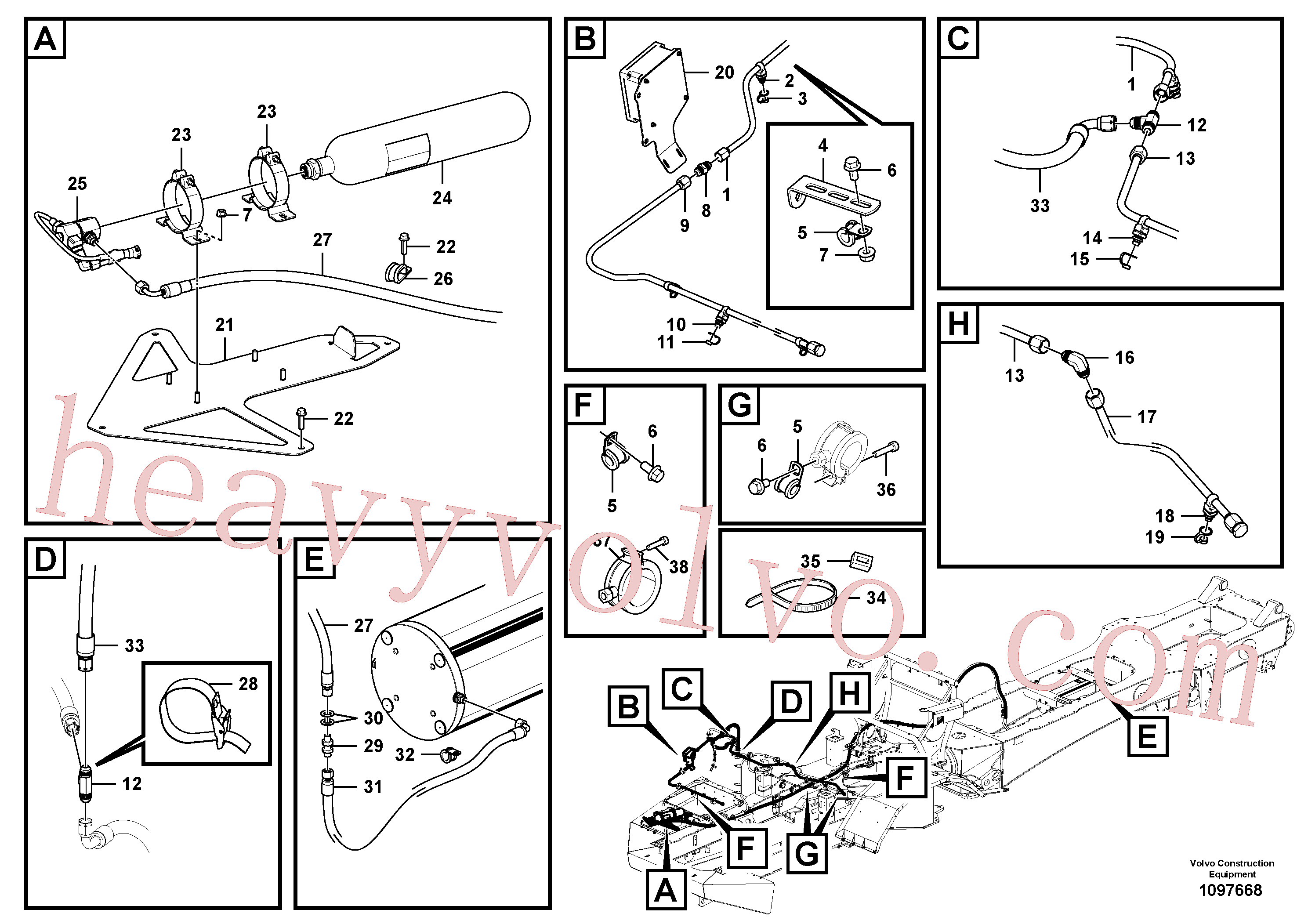 VOE15178828 Container for Volvo Excavator Parts