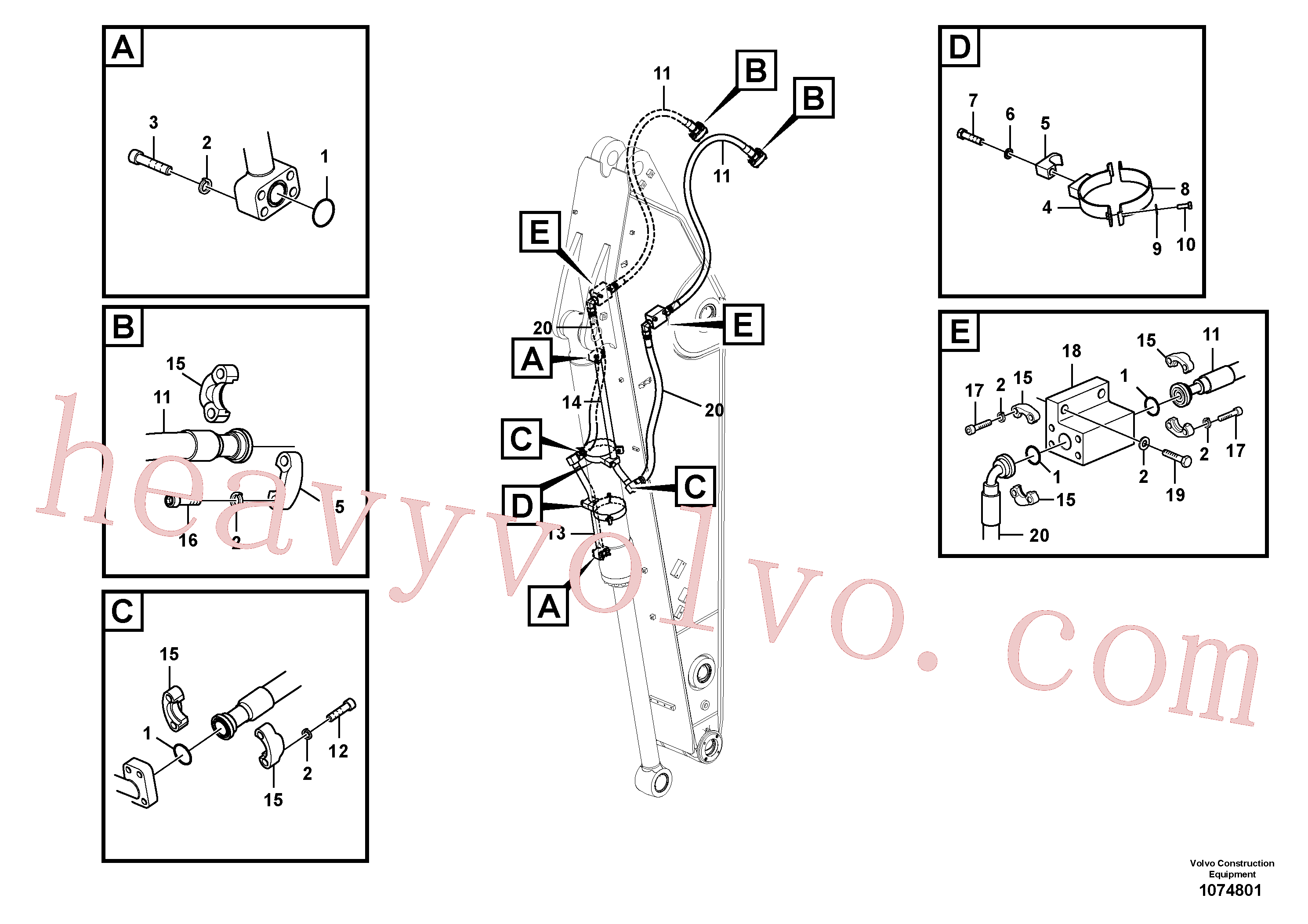 Wholesale VOE14678112 Pipe for Volvo Excavator