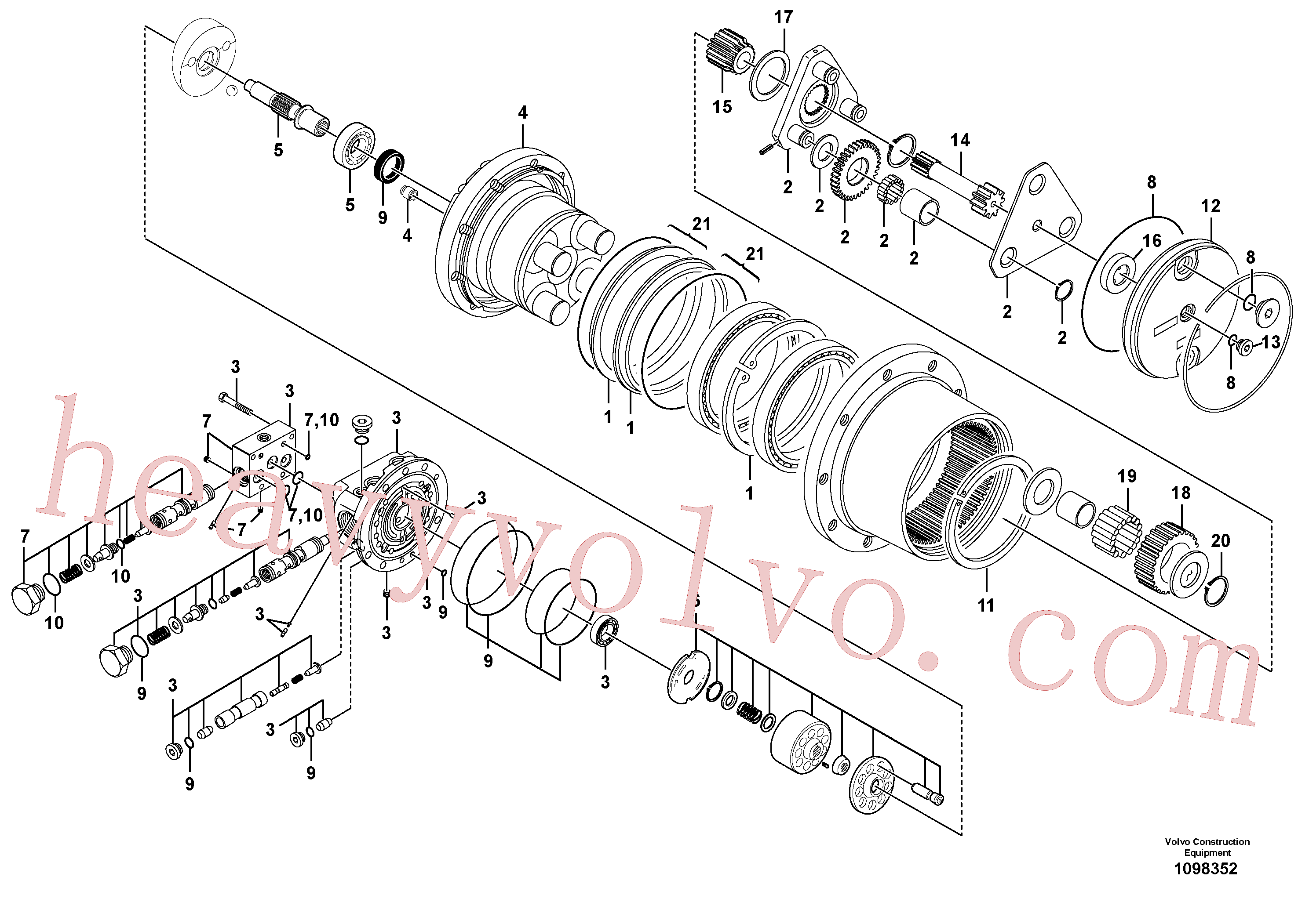 VOE17463149 Kit for Volvo Excavator spare