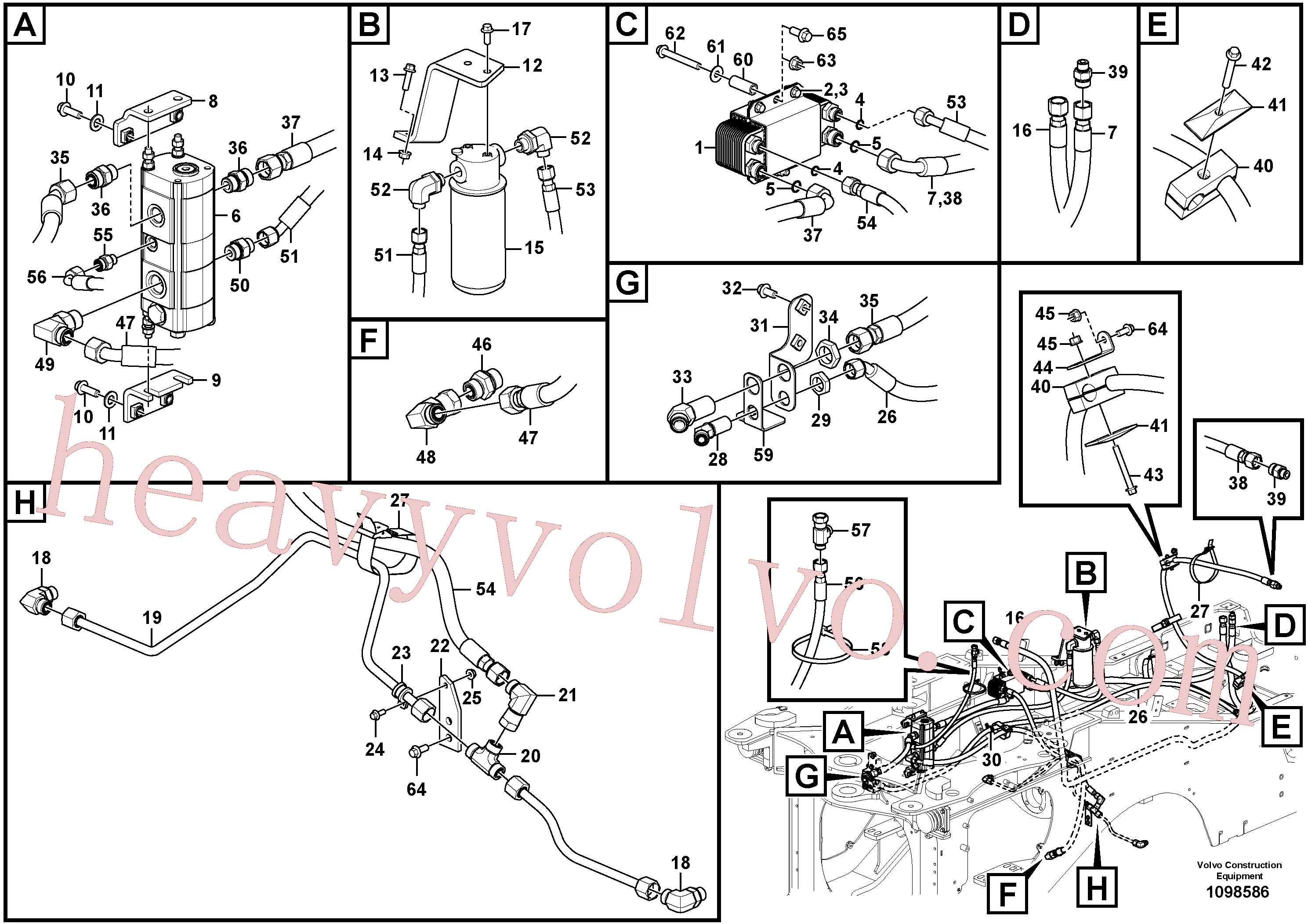 Volvo Assembly VOE937095 Hose assembly for sale