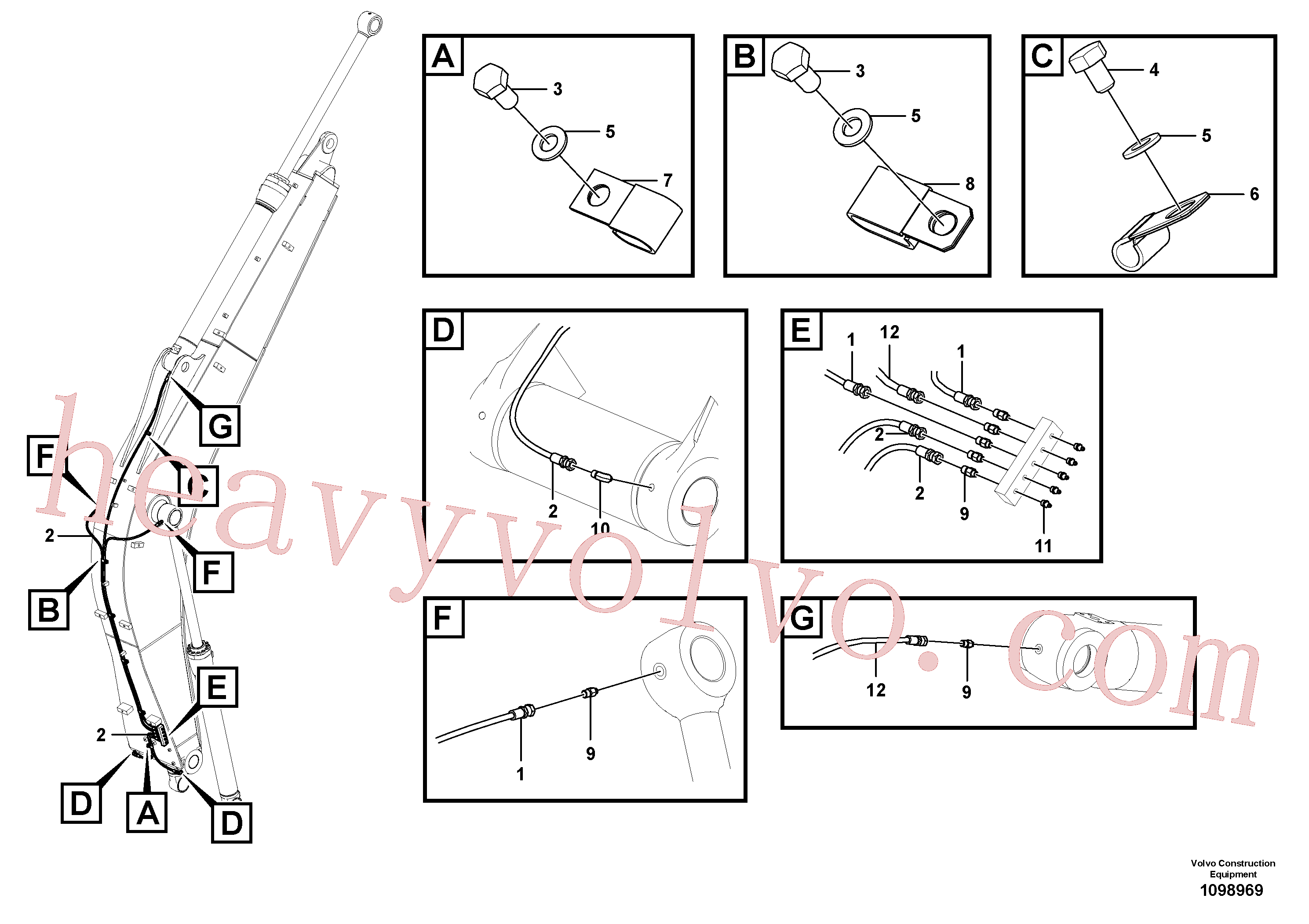 Volvo Assembly SA9482-02111 Hose assembly for sale