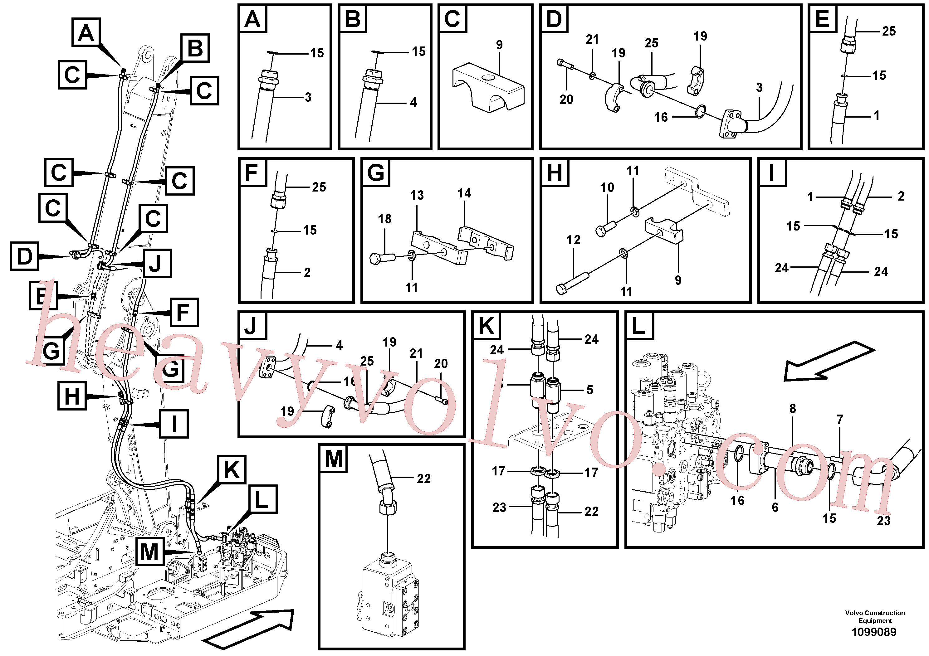 Volvo excavator part SA1174-56870 Clamp for sale