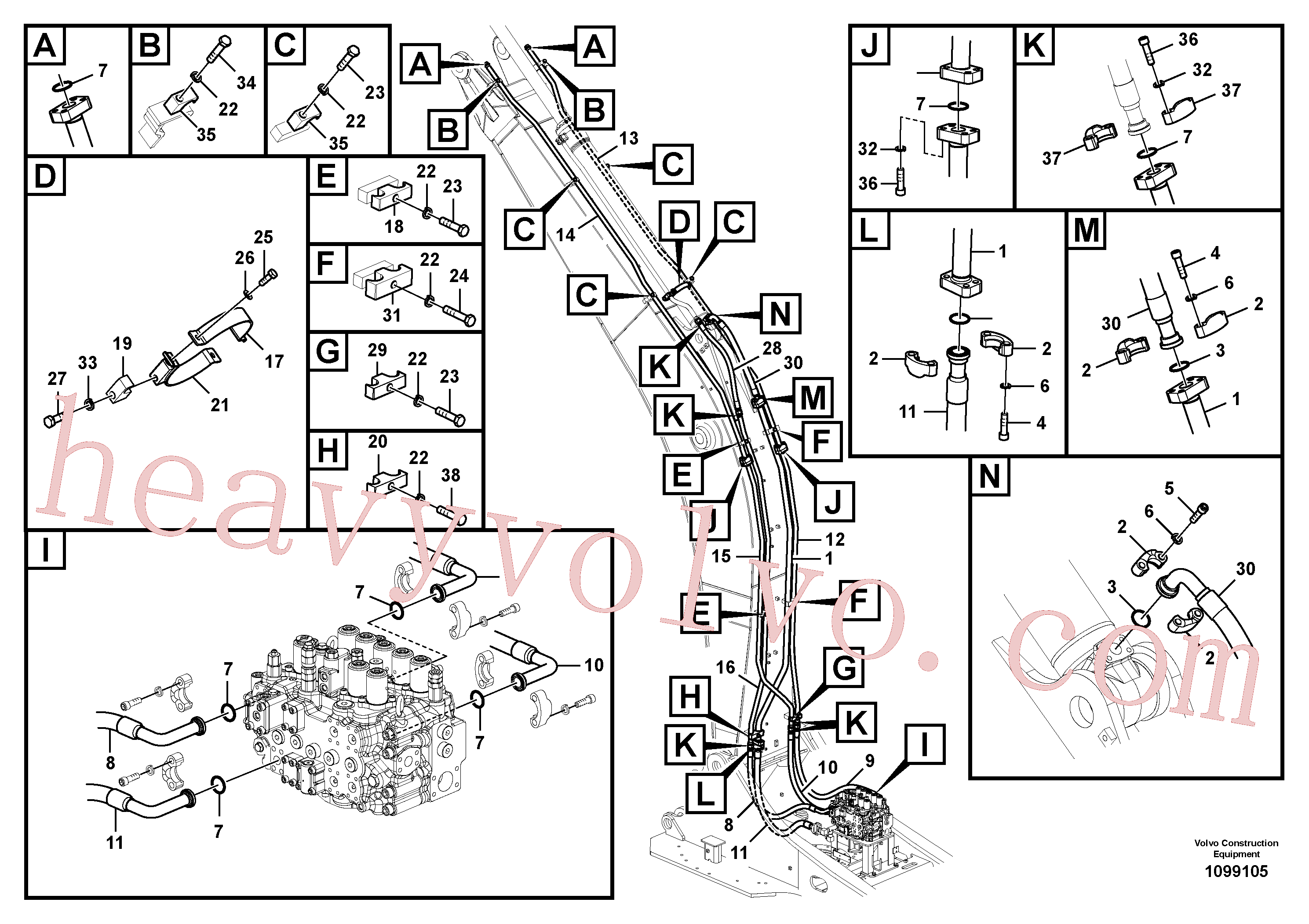 Volvo VOE14639453 Pipe aftermarket part for sale