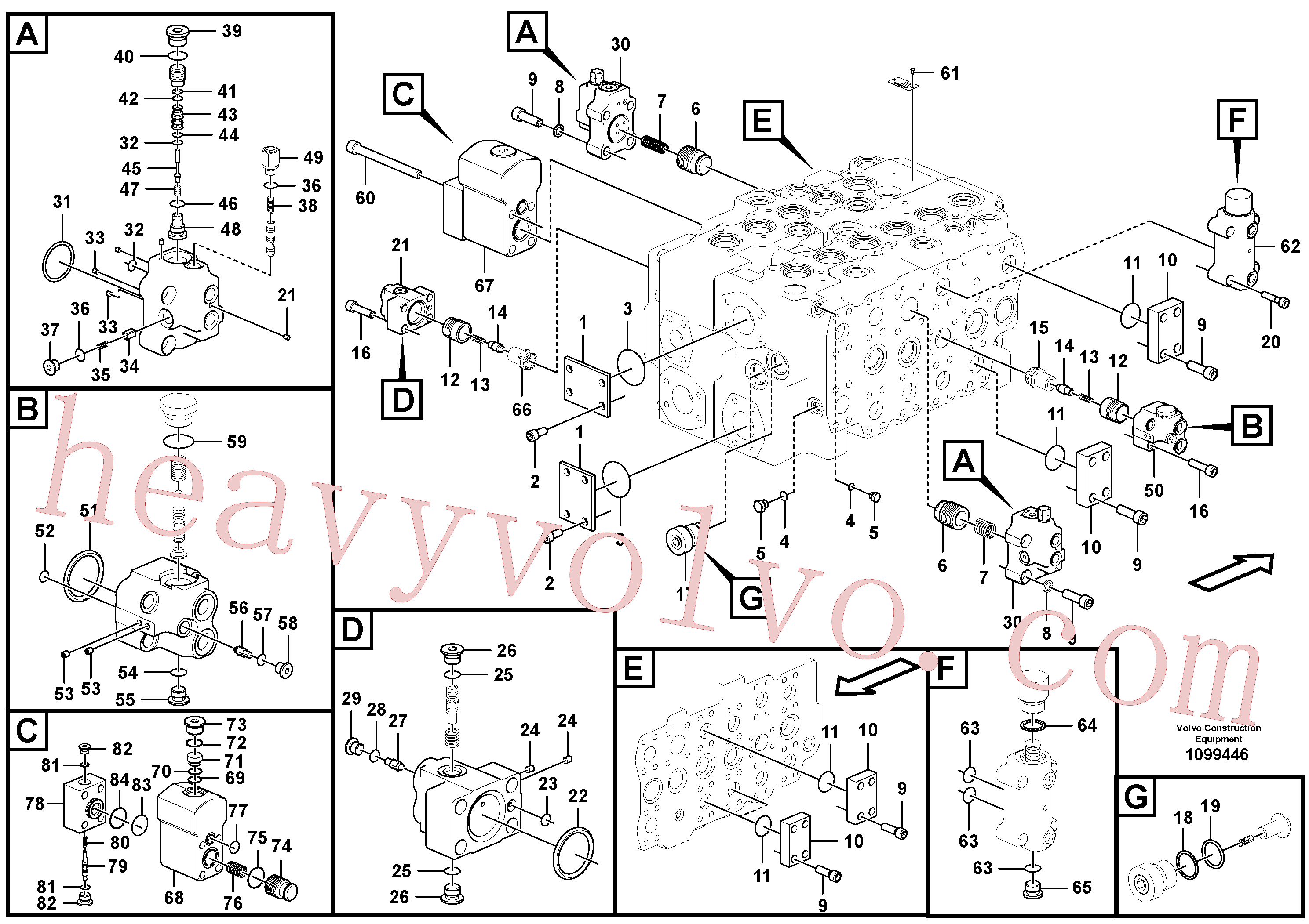 China Made VOE14630927 Valve parts for Volvo Excavator