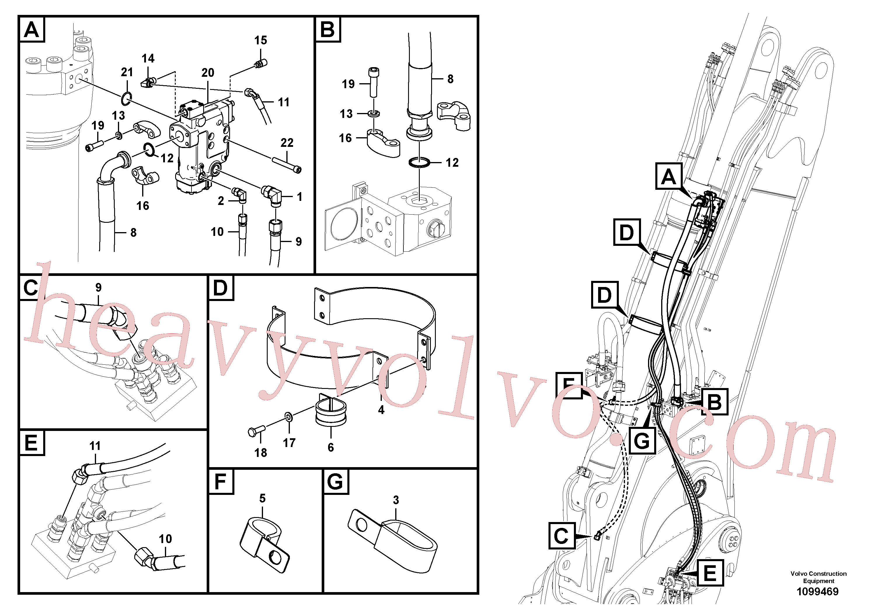 China Made VOE14566371 Clip parts for Volvo Excavator