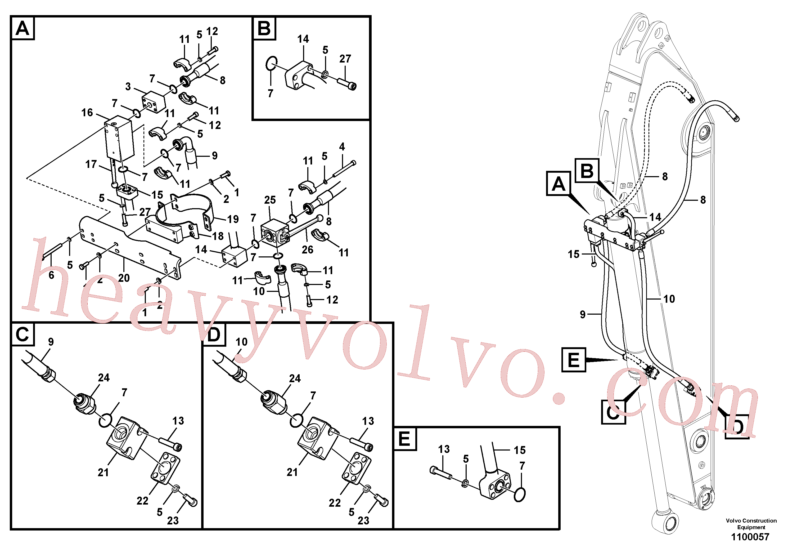 China Made VOE937752 Rockmaster/1SC parts for Volvo Excavator