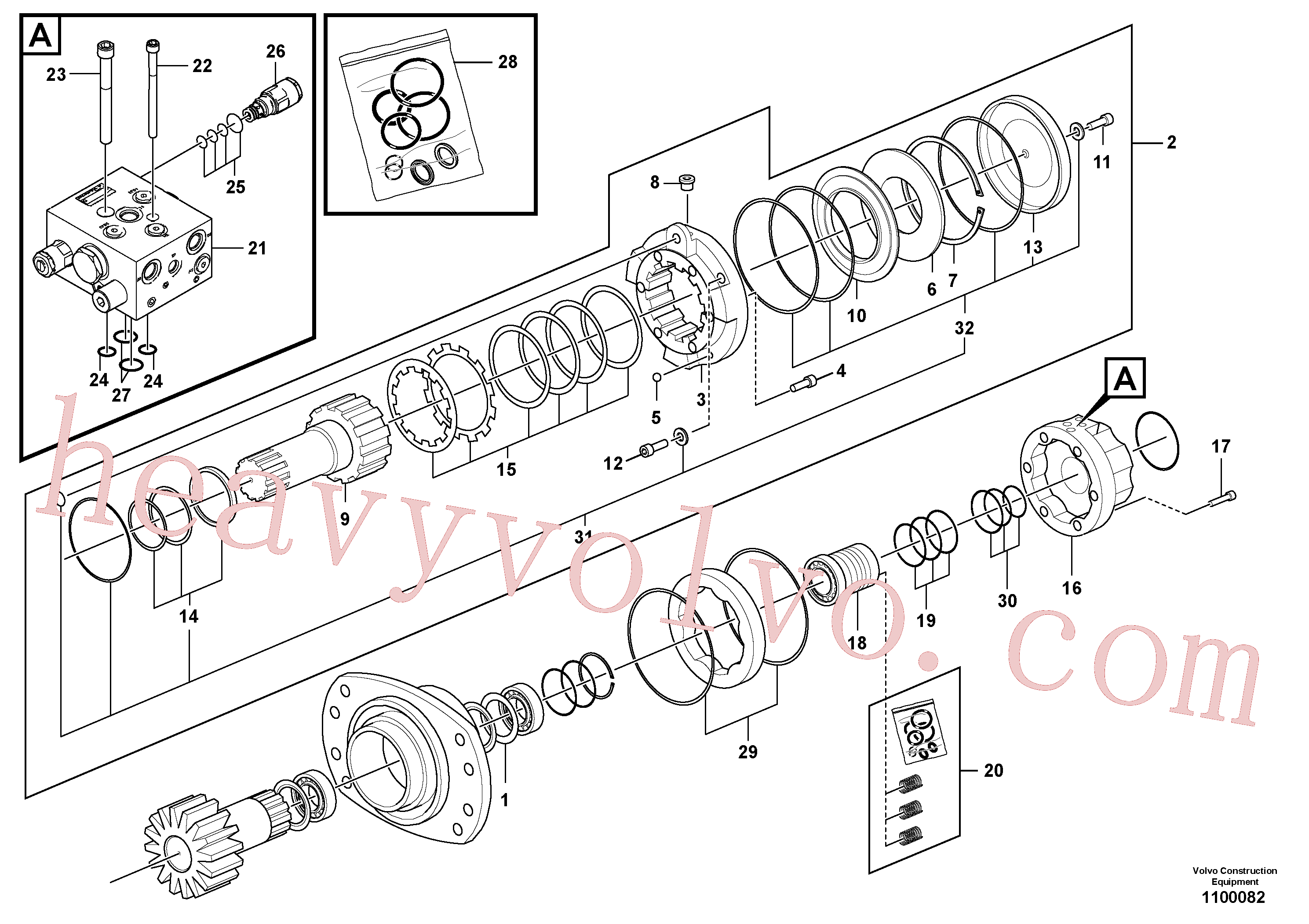 Volvo excavator part VOE14527094 Screw for sale
