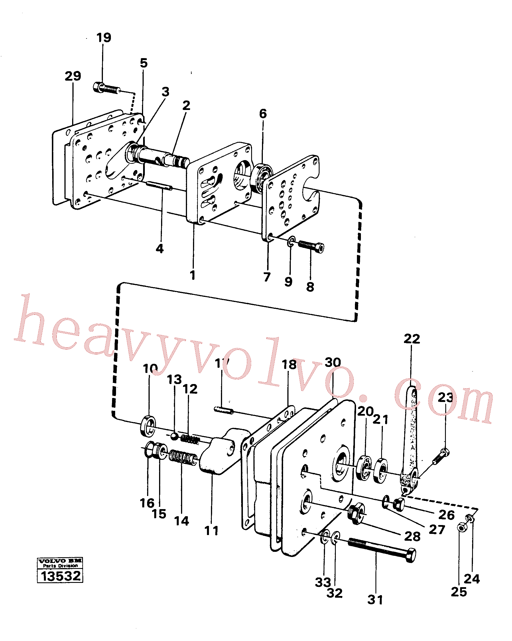 VOE951993 Spring pin for Volvo Excavator spare