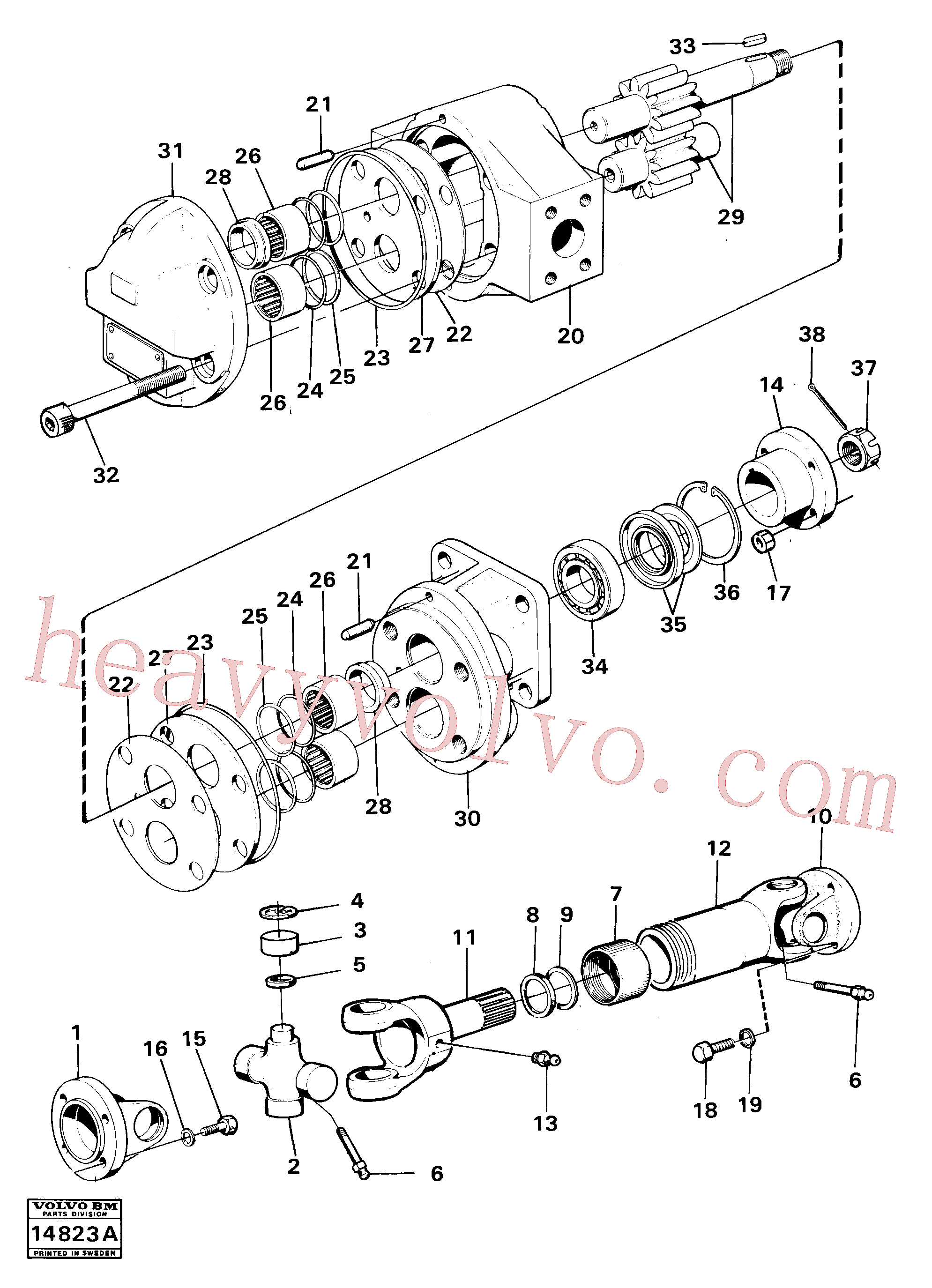 China Made VOE914536 Snap ring parts for Volvo Excavator