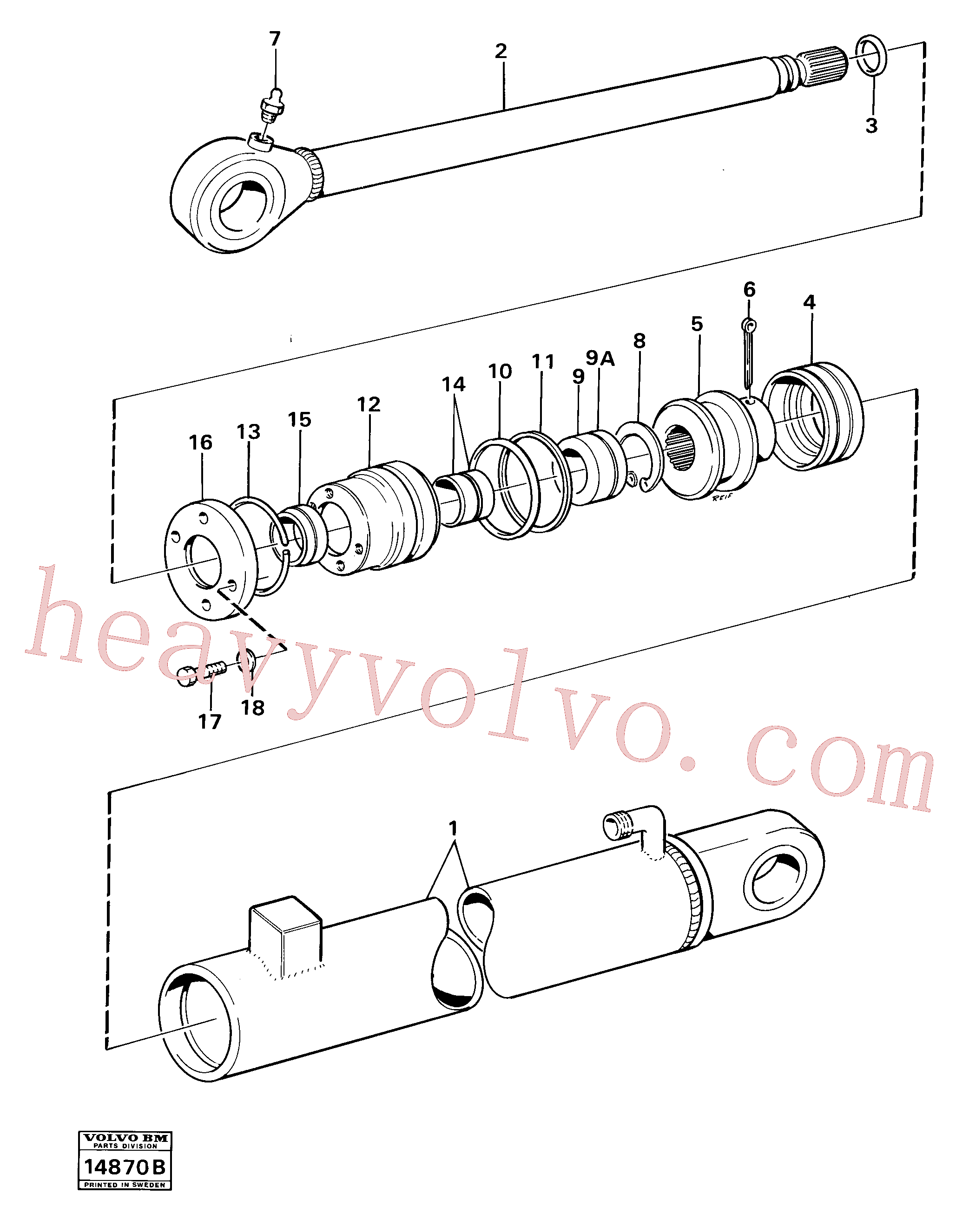 China Made VOE914536 Snap ring parts for Volvo Excavator