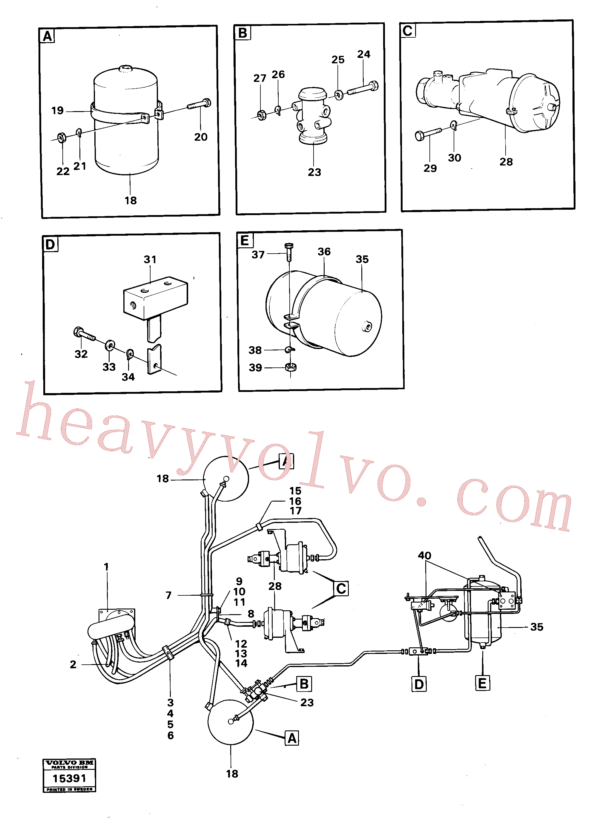 China Made VOE955303 Hexagon screw parts for Volvo Excavator