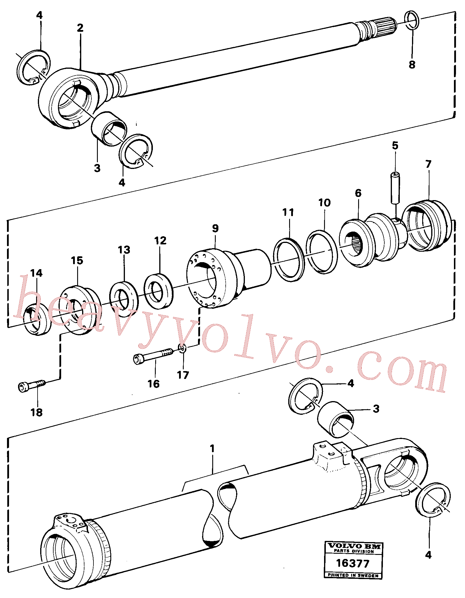 Volvo Assembly VOE11704122 Link bearing for sale