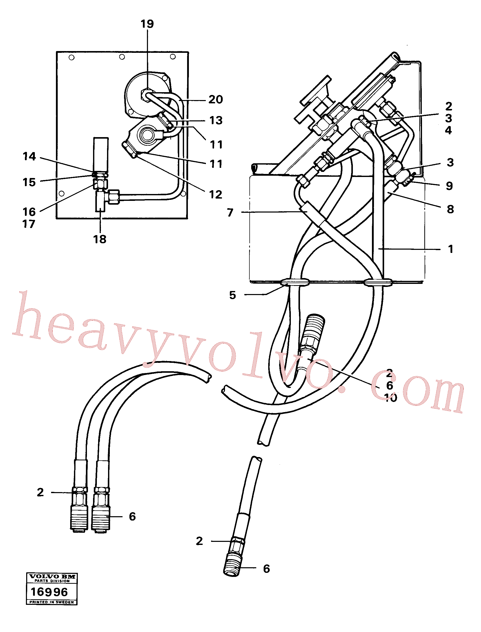 VOE960632 for Volvo Control panel 99160 Tillv.nr -2223(16996 assembly)