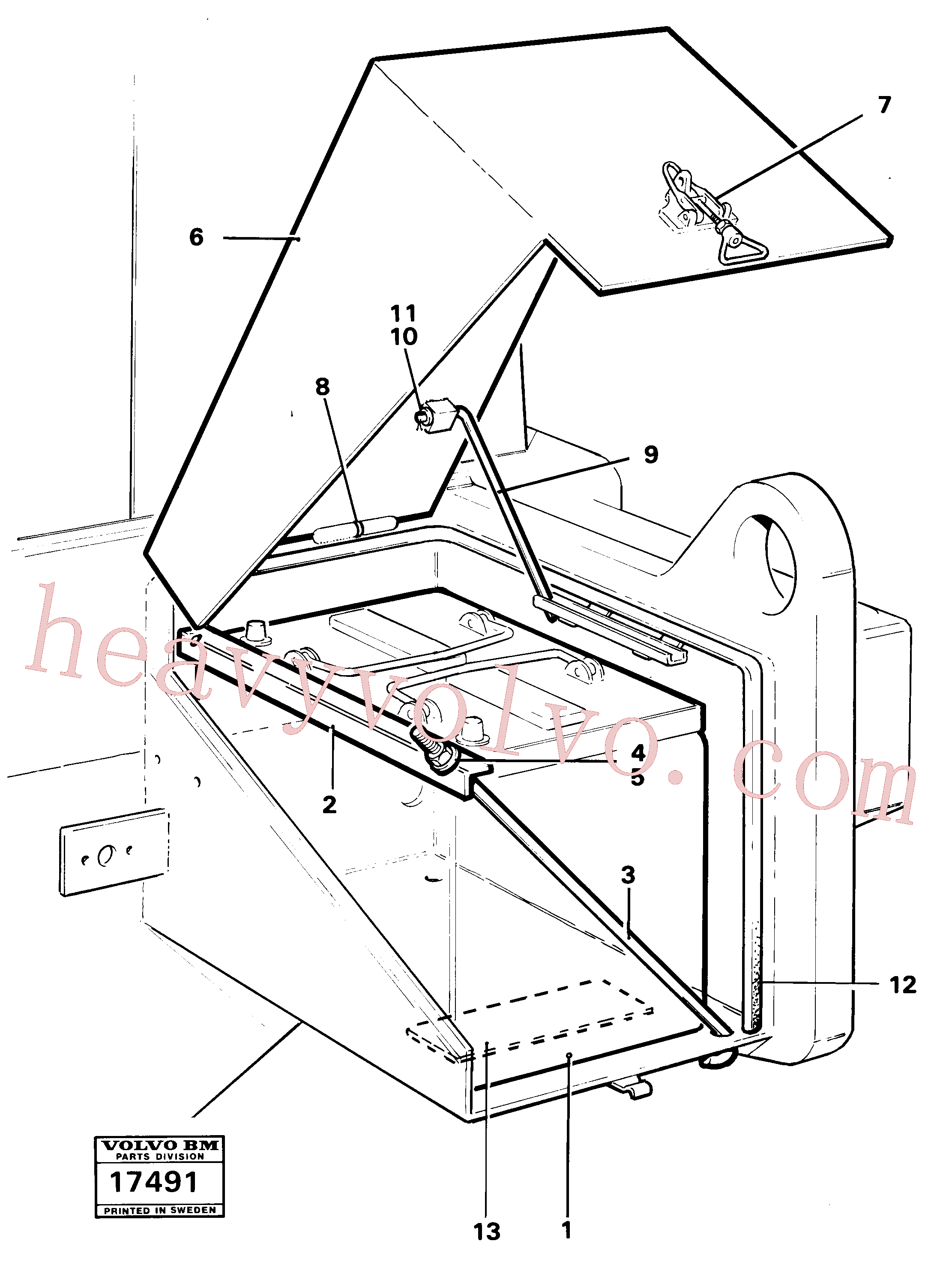 Volvo excavator part VOE13971065 Hexagon nut for sale