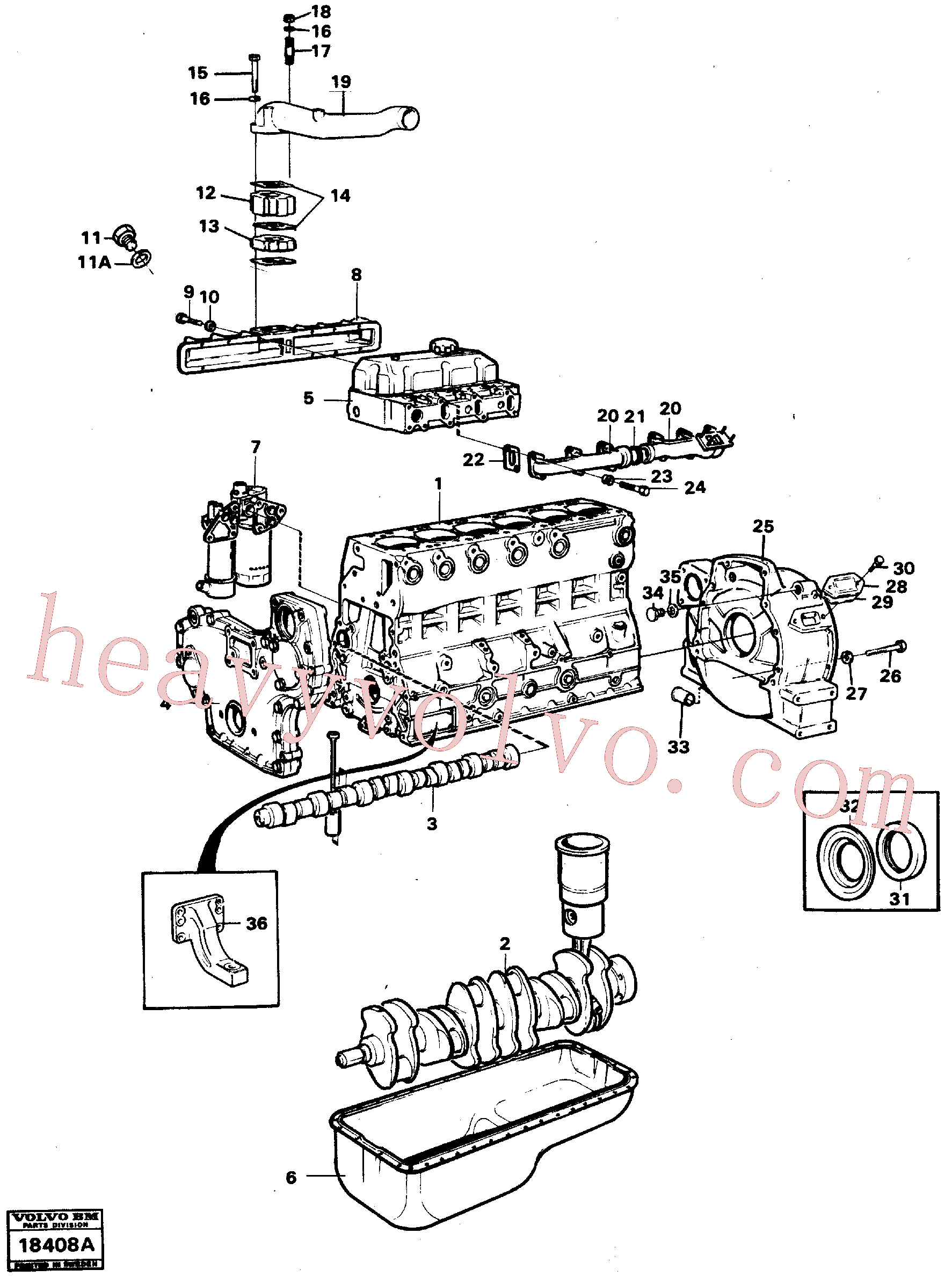 China Made VOE997967 Hexagon screw parts for Volvo Excavator
