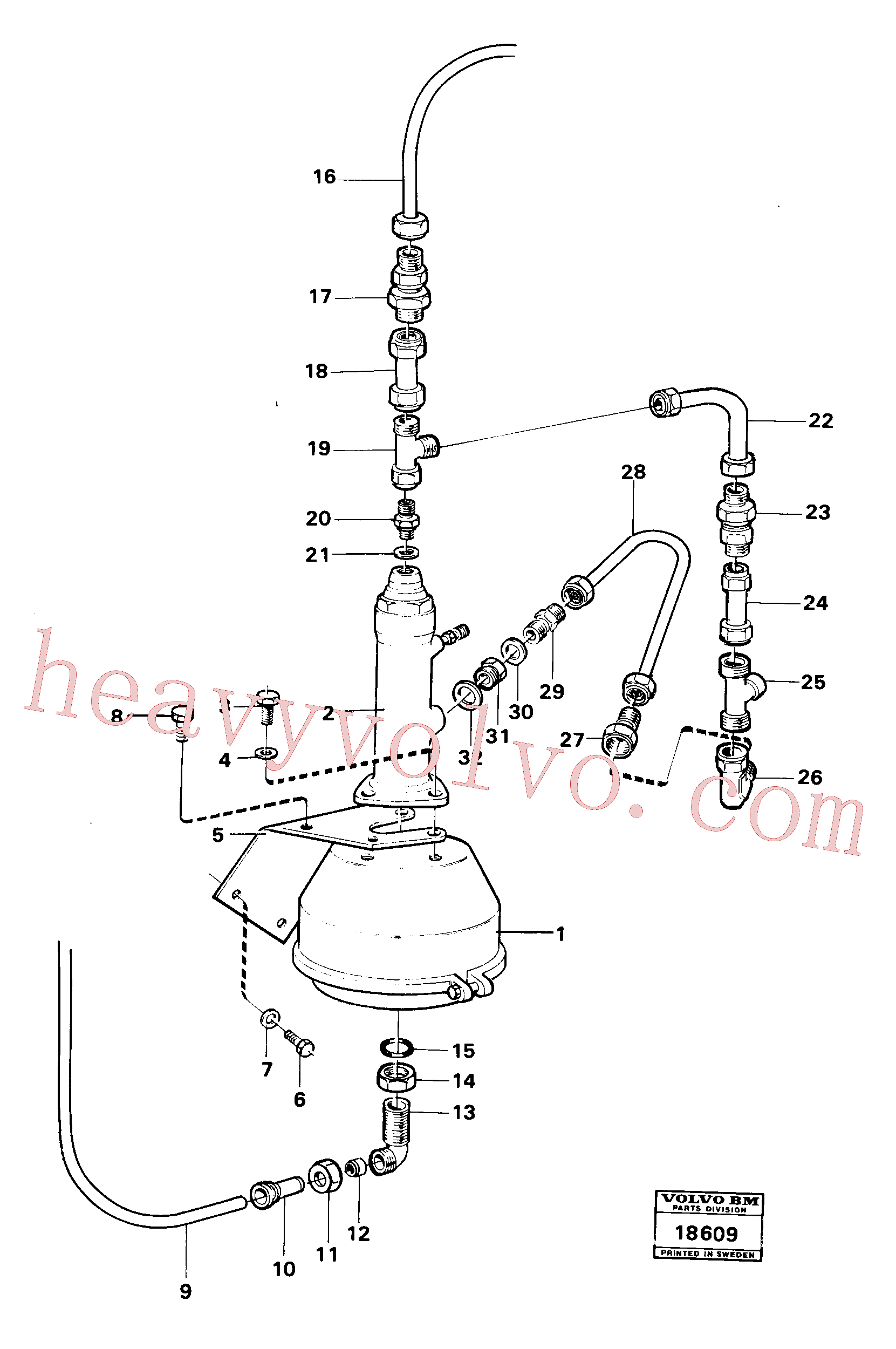 VOE945964 Elbow nipple for Volvo Excavator spare