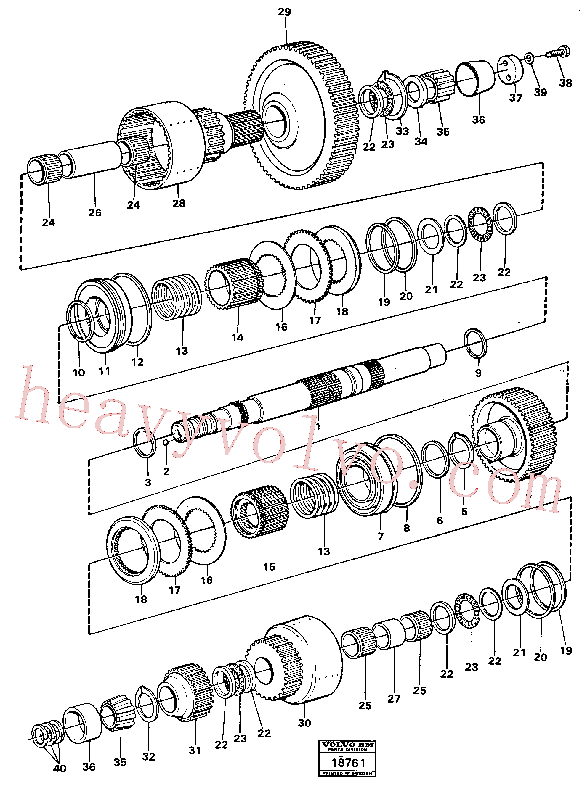VOE11037109 Spacer ring for Volvo Excavator Parts