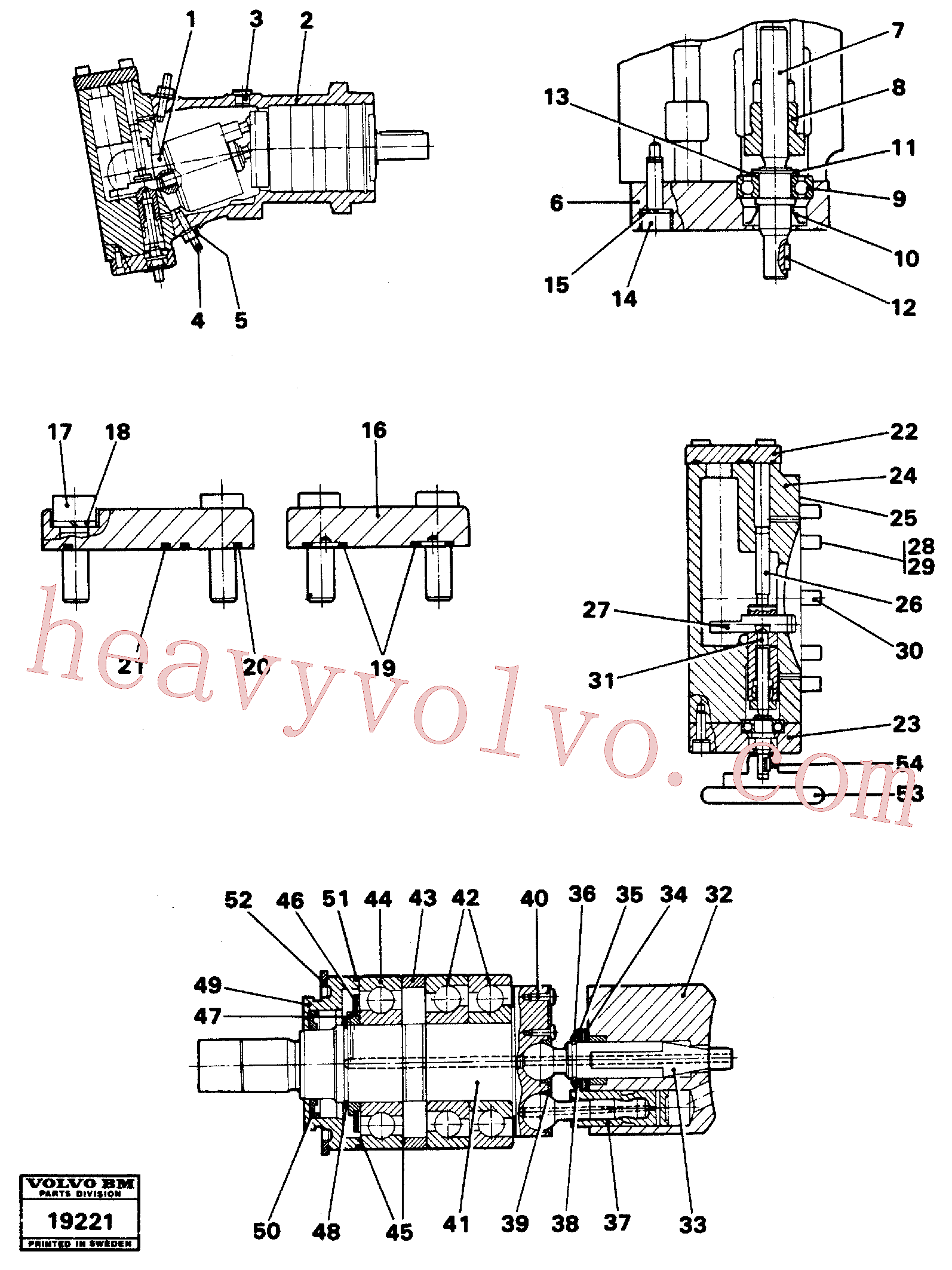 VOE14013021 Retaining ring for Volvo Excavator spare