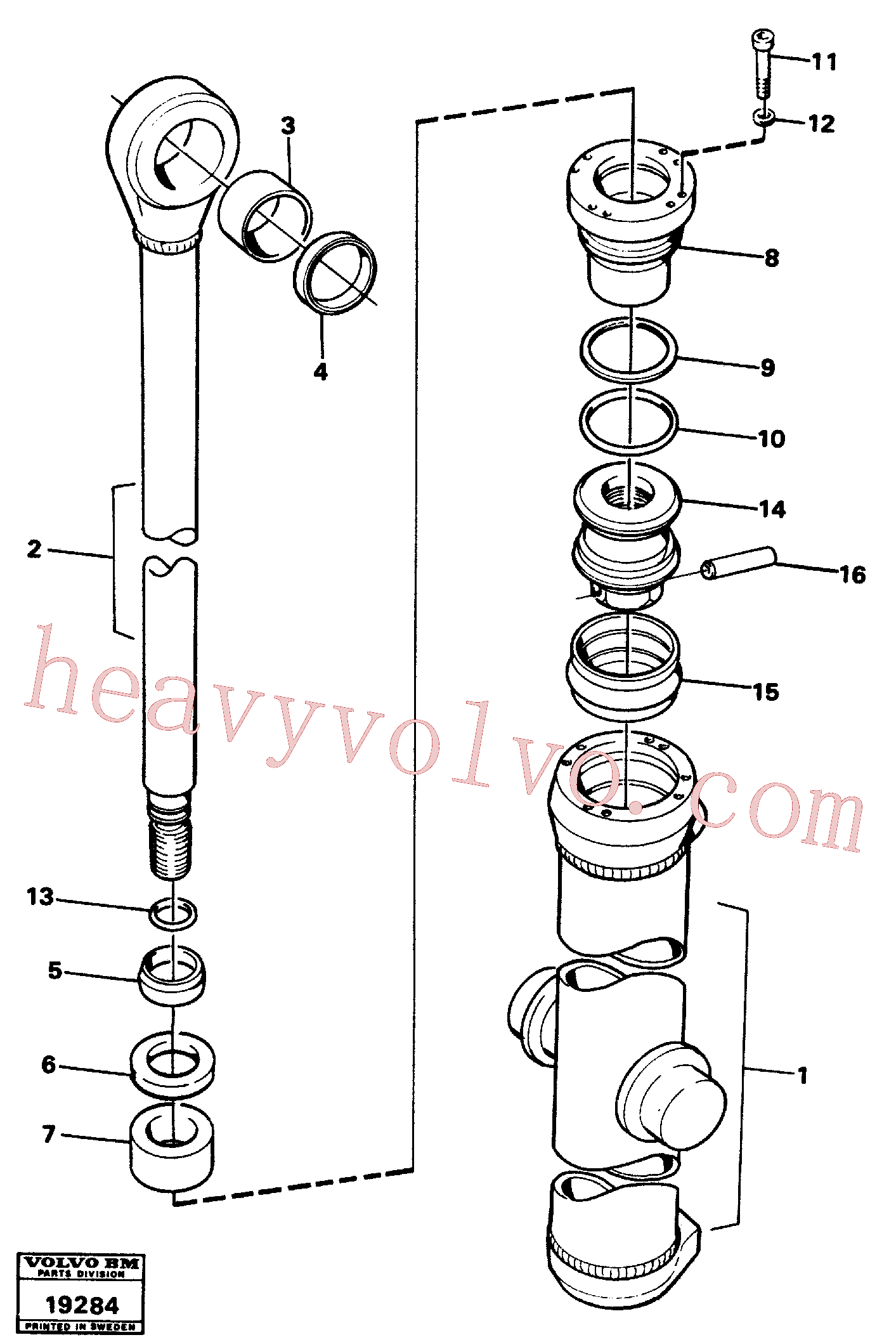 VOE4787039 Back-up ring for Volvo Excavator spare