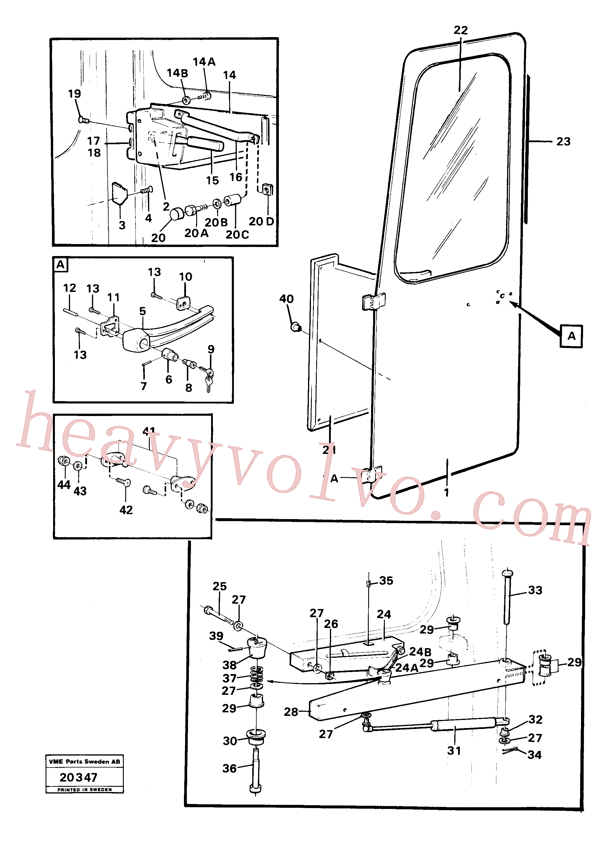 China Made VOE60113567 Spacer sleeve, Spacer ring parts for Volvo Excavator