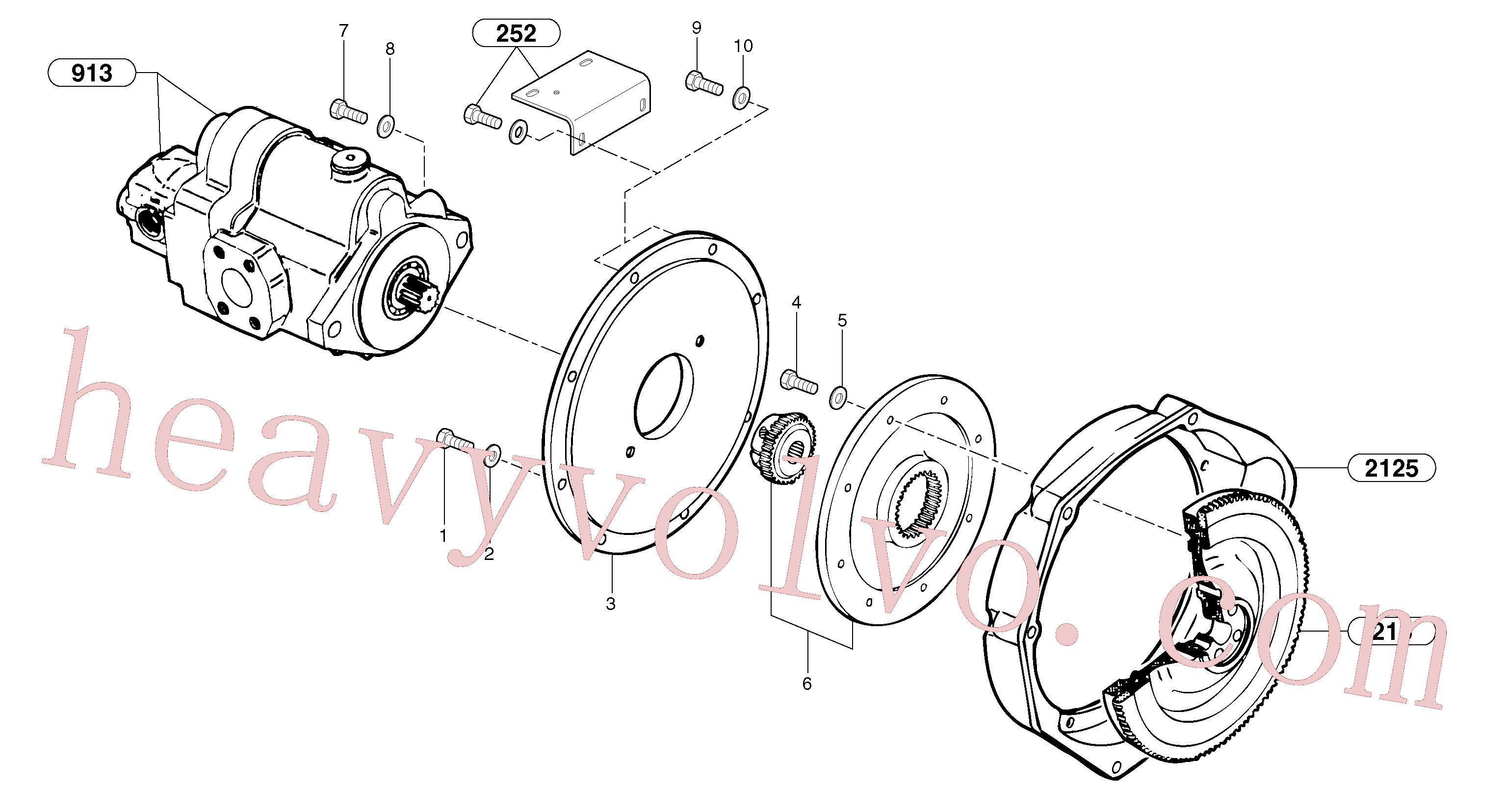 Volvo excavator part PJ5010018 Coupling piece for sale