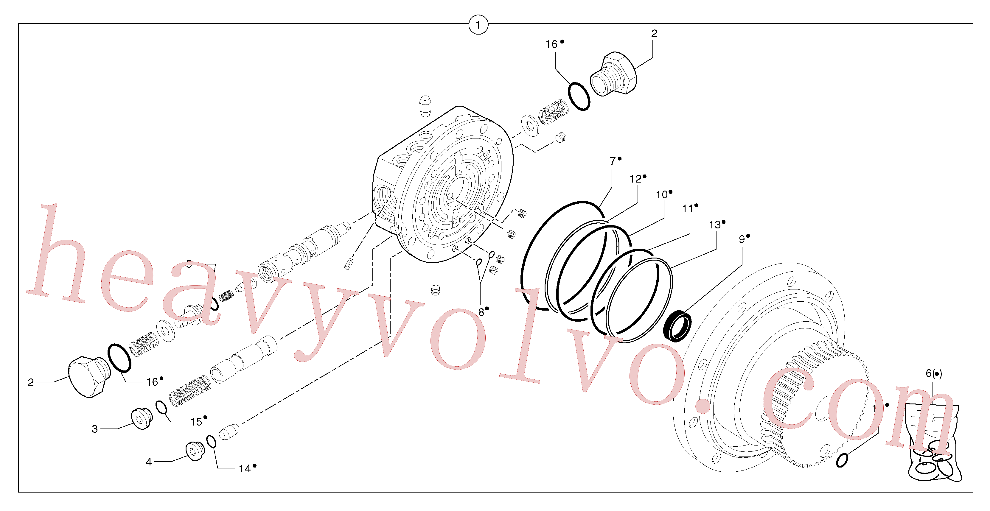 PJ7417354 Distributor for Volvo Excavator spare