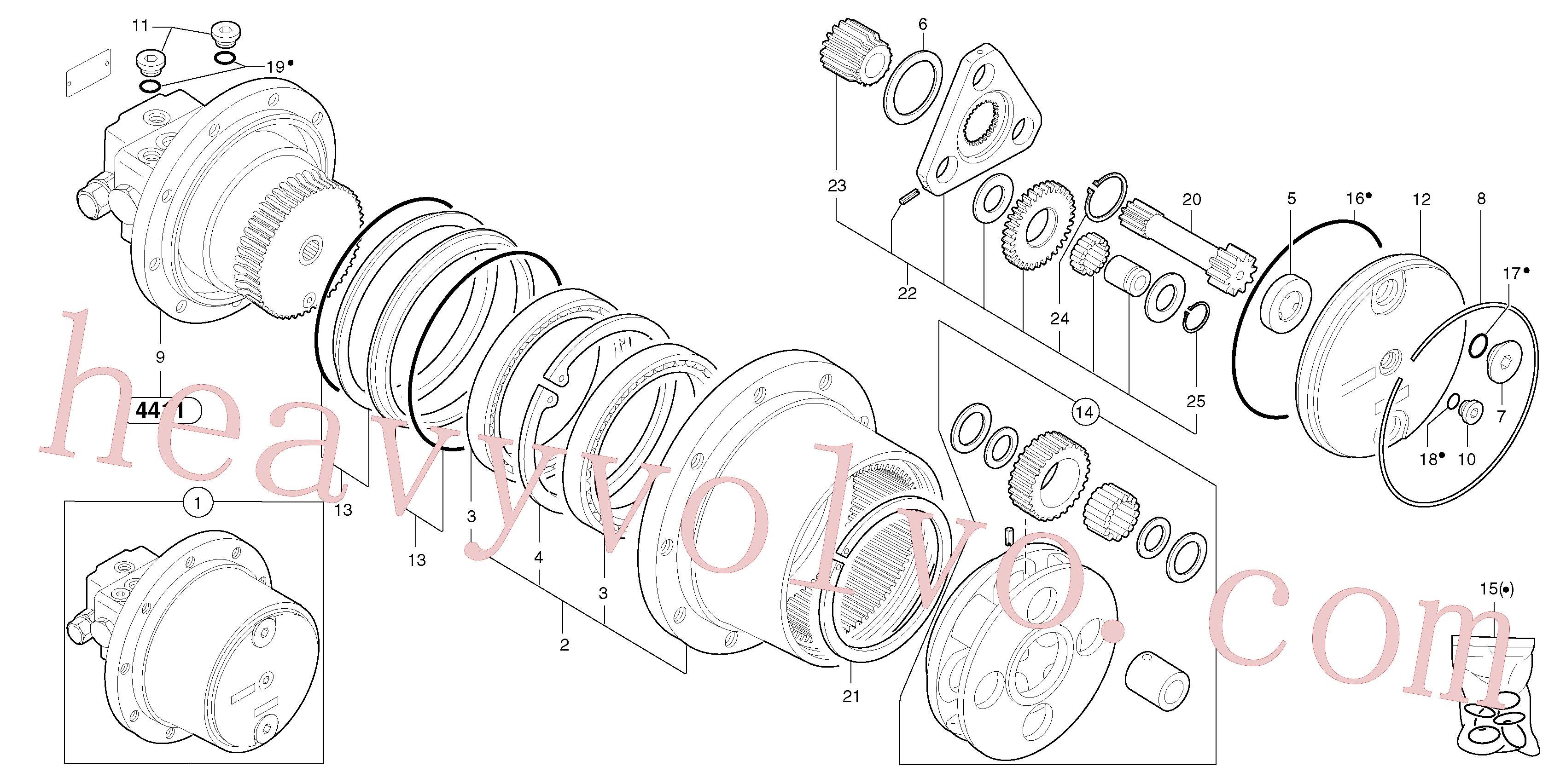 PJ7414633 Snap Ring for Volvo Excavator Parts