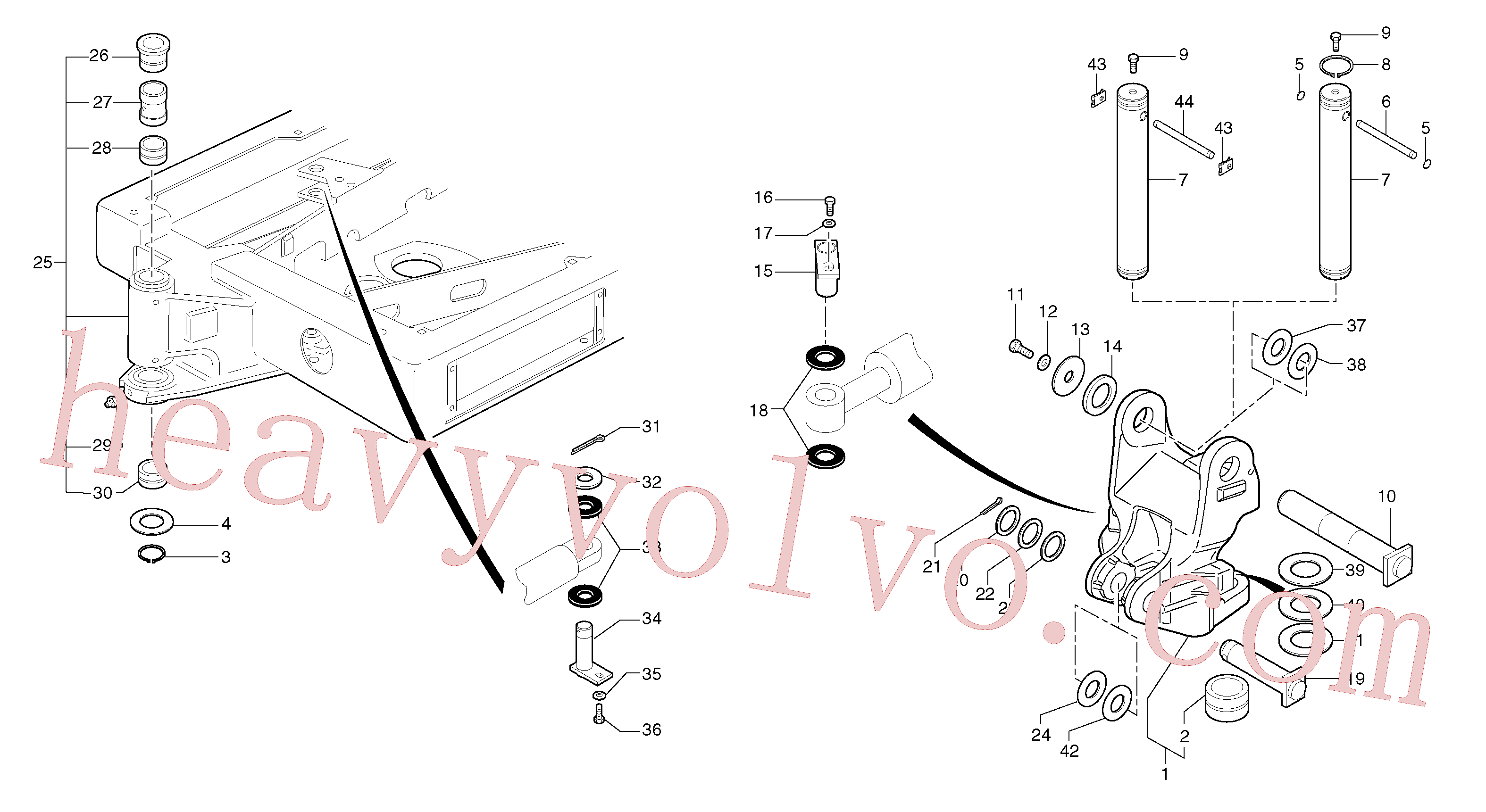 VOE11805783 Washer for Volvo Excavator Parts
