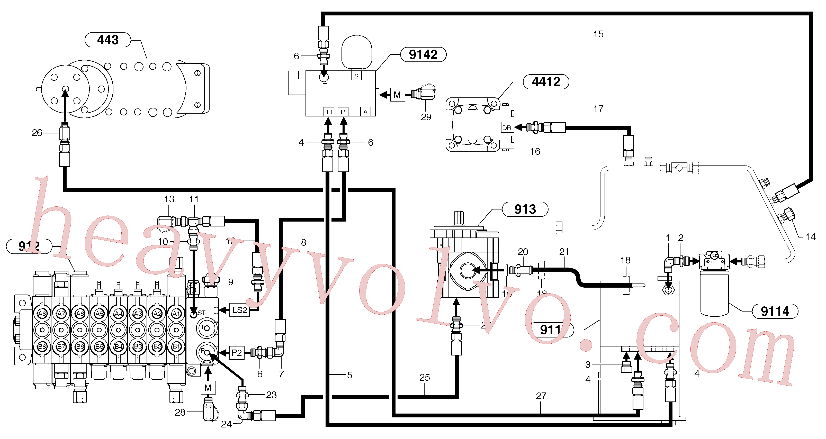 Wholesale VOE11800954 Hose for Volvo Excavator