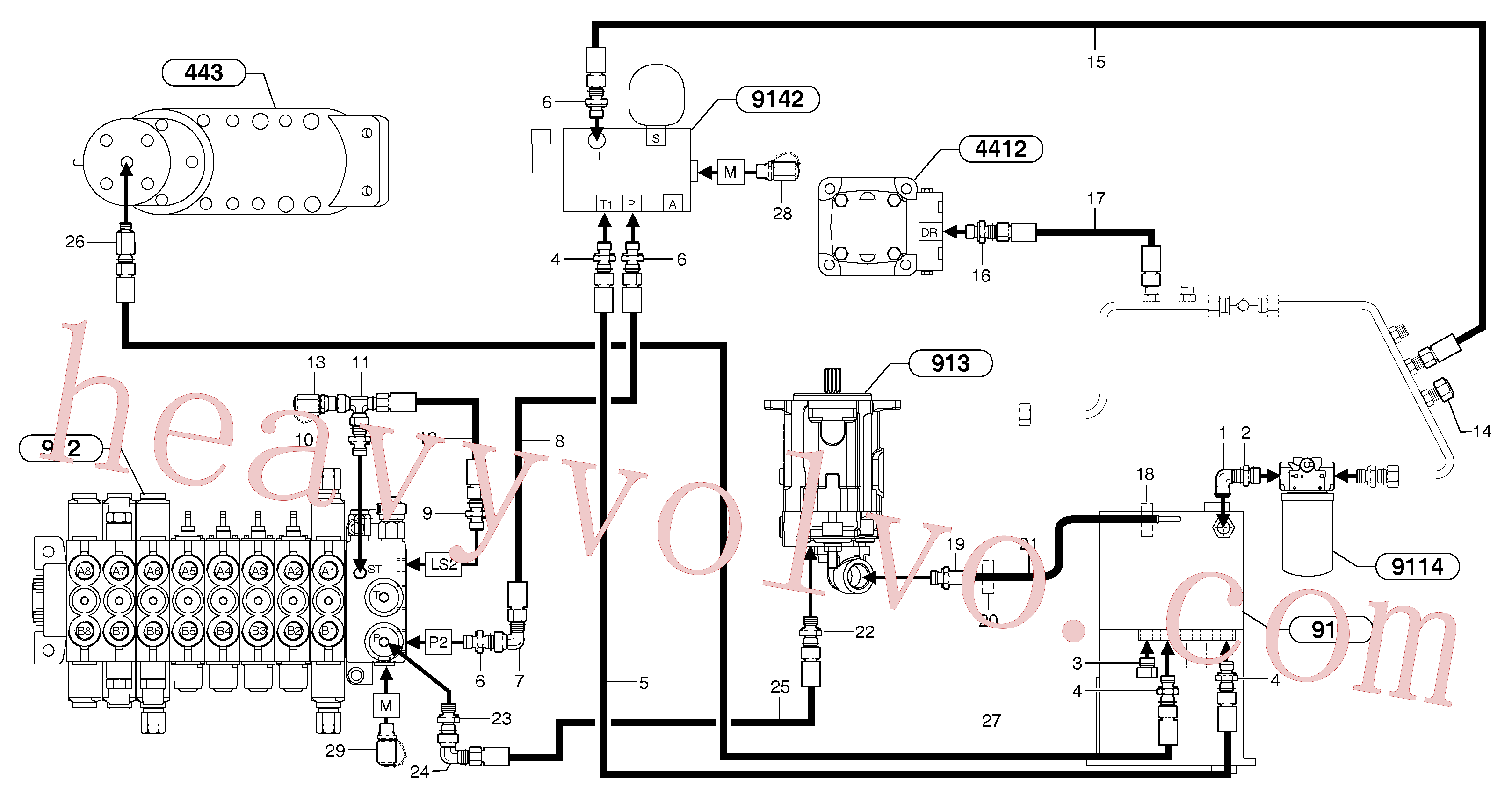Wholesale VOE11800954 Hose for Volvo Excavator