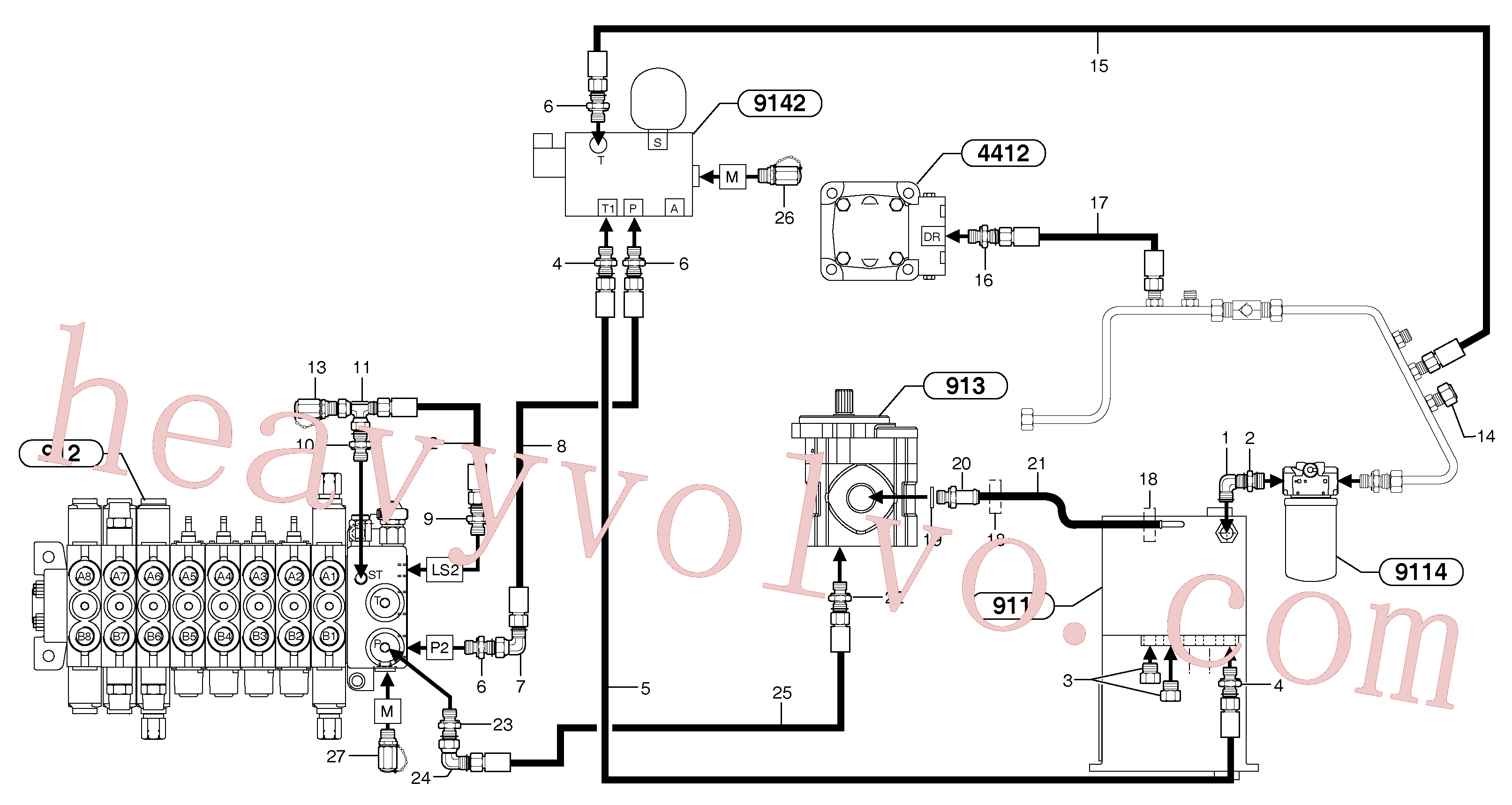 Wholesale VOE11800954 Hose for Volvo Excavator