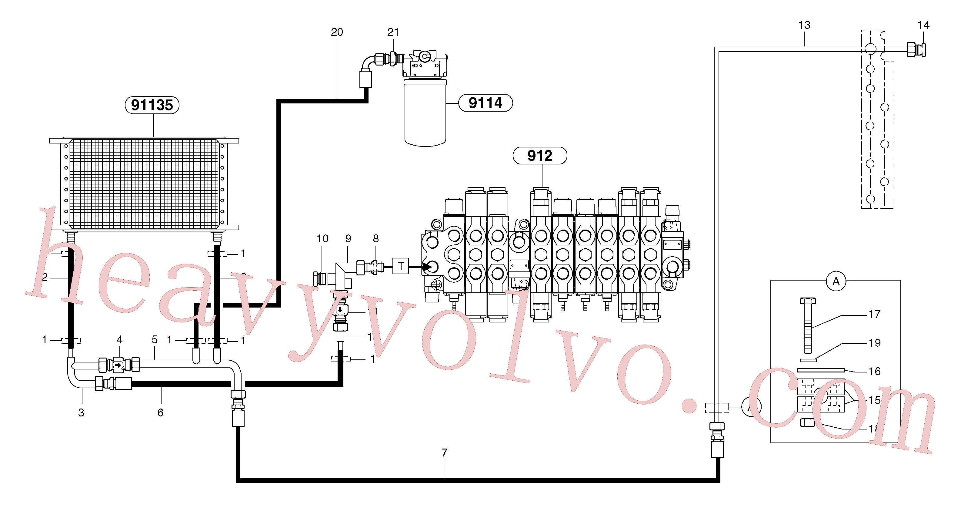 China Made PJ6010222 Tube parts for Volvo Excavator