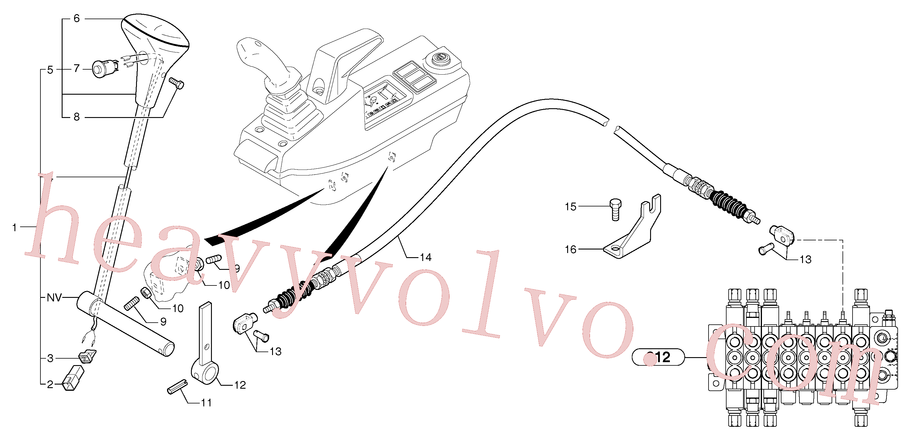 Volvo excavator part VOE11800732 Carrier for sale