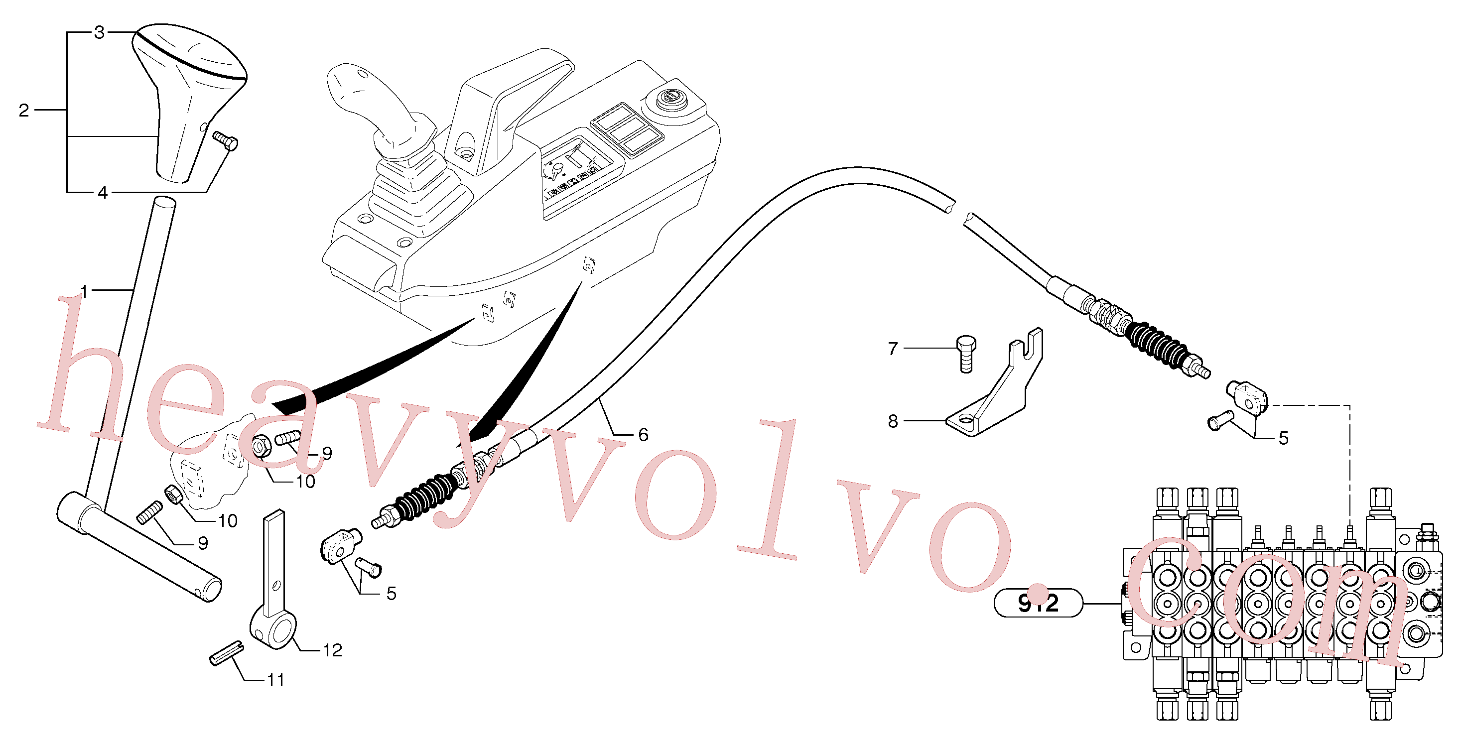 Volvo excavator part VOE11800732 Carrier for sale