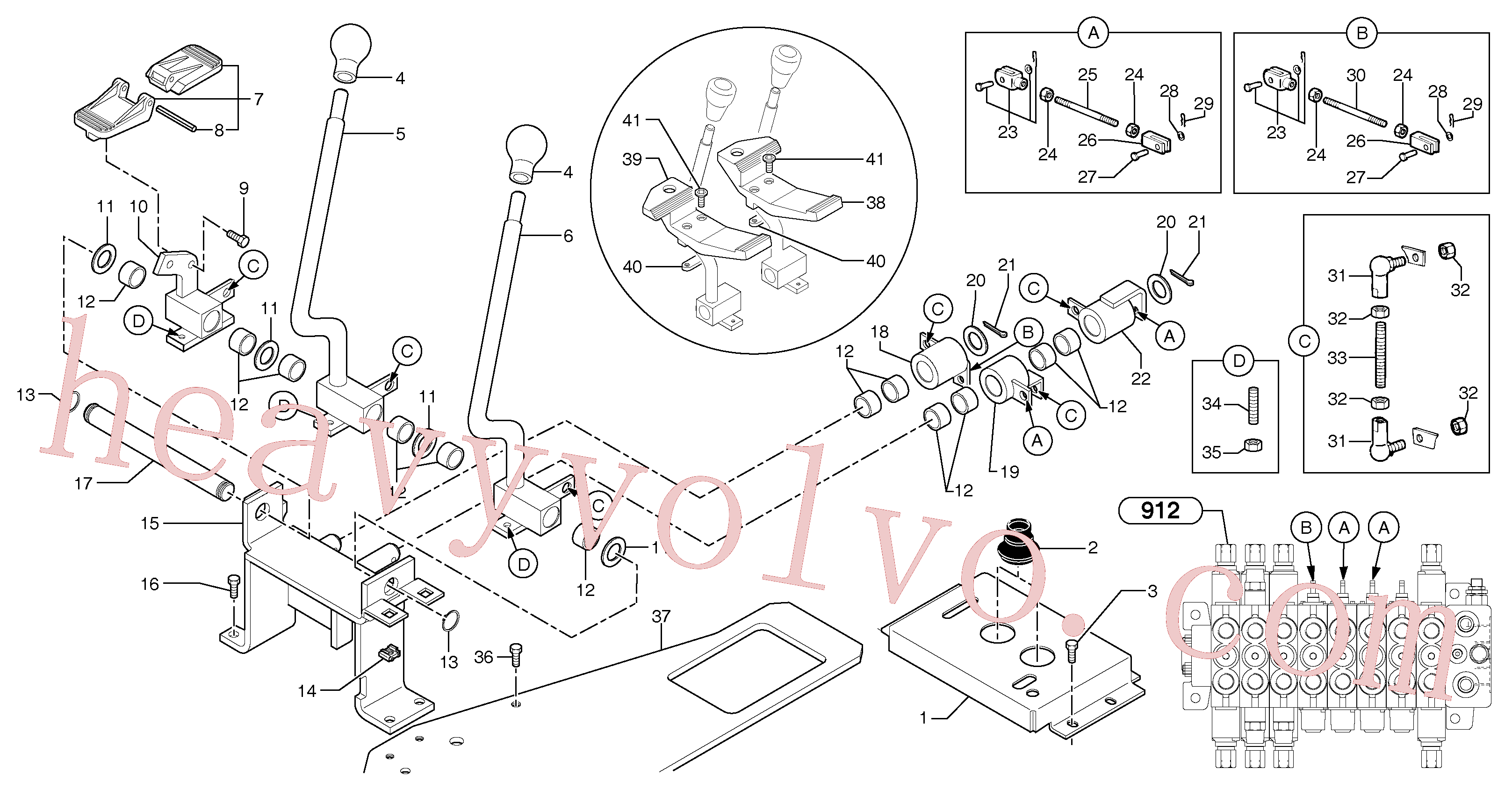 China Made VOE11800695 Control rod parts for Volvo Excavator