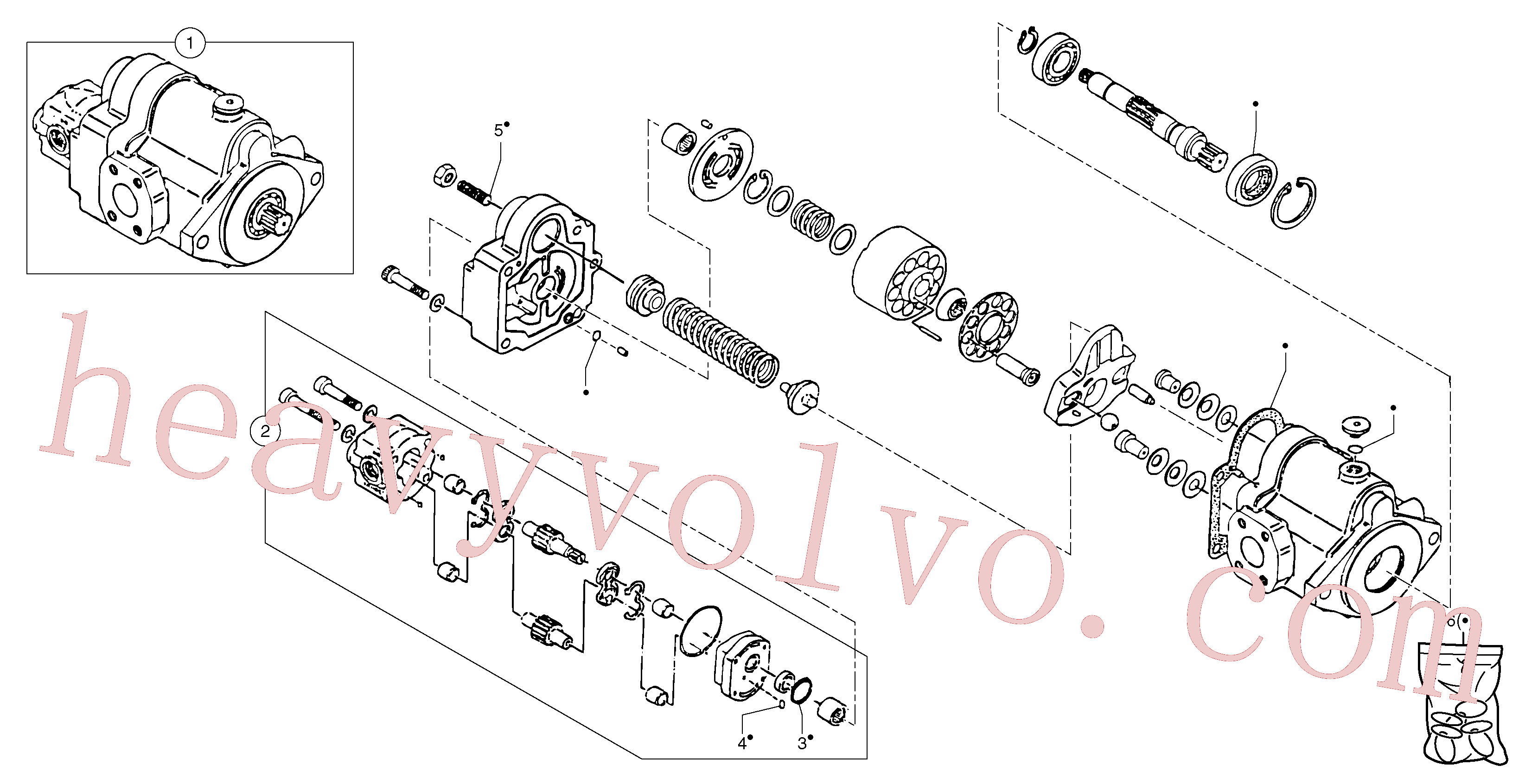 Volvo Assembly PJ5350087 Hydraulic Pump for sale