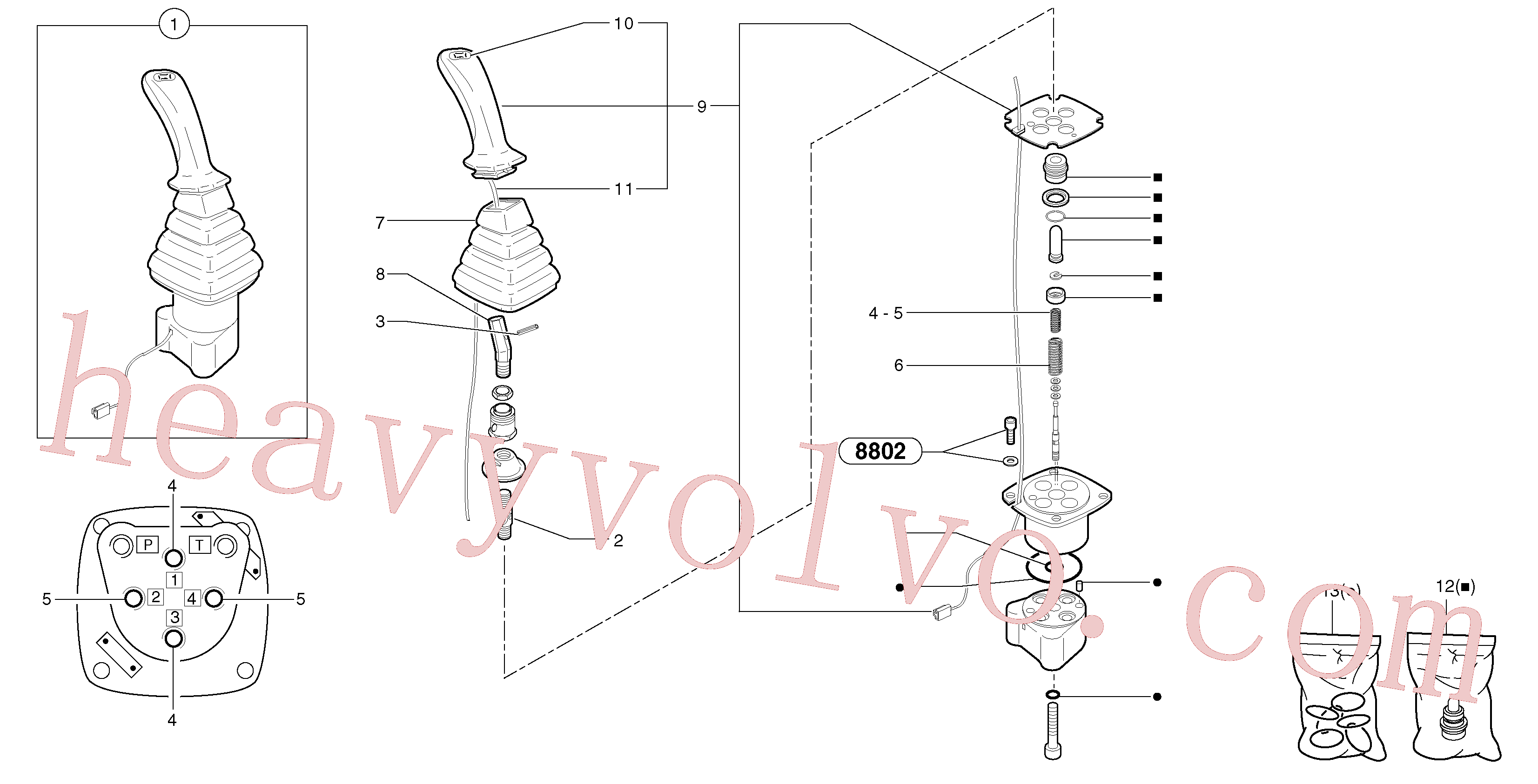 Volvo Assembly PJ5360262 Joy stick for sale