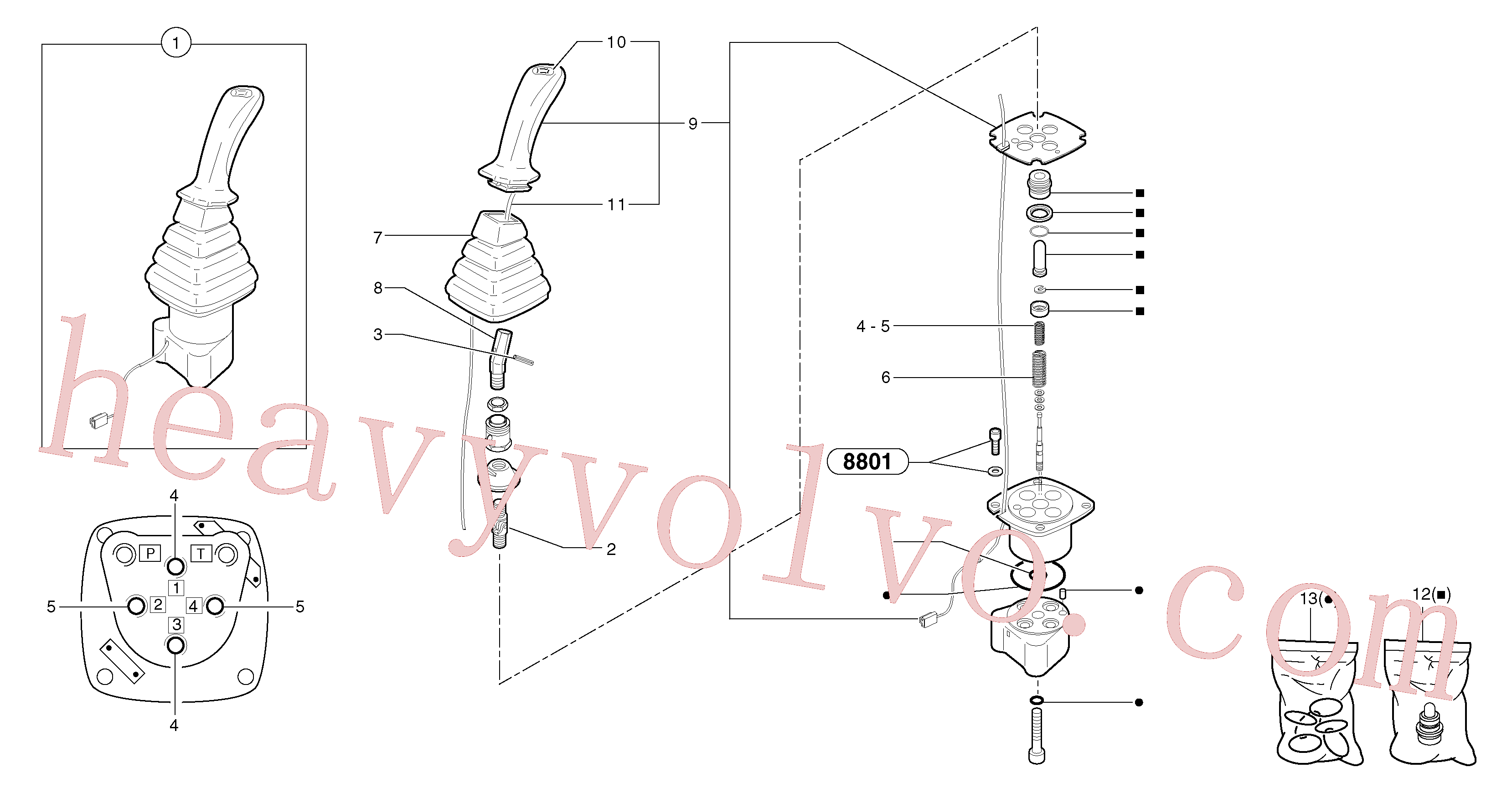 PJ5360261 Joy stick for Volvo Excavator Parts