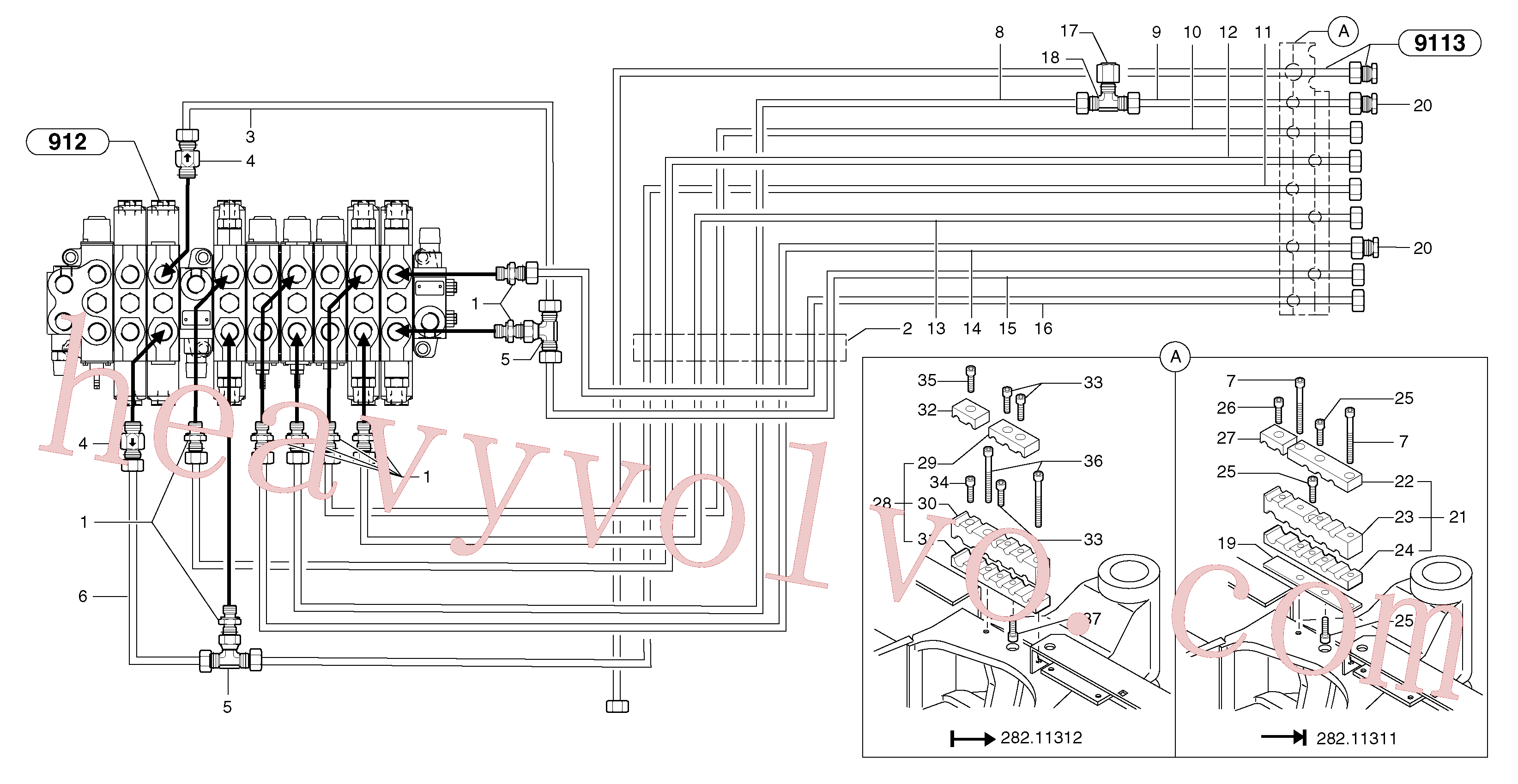PJ4690695 Flange for Volvo Excavator spare
