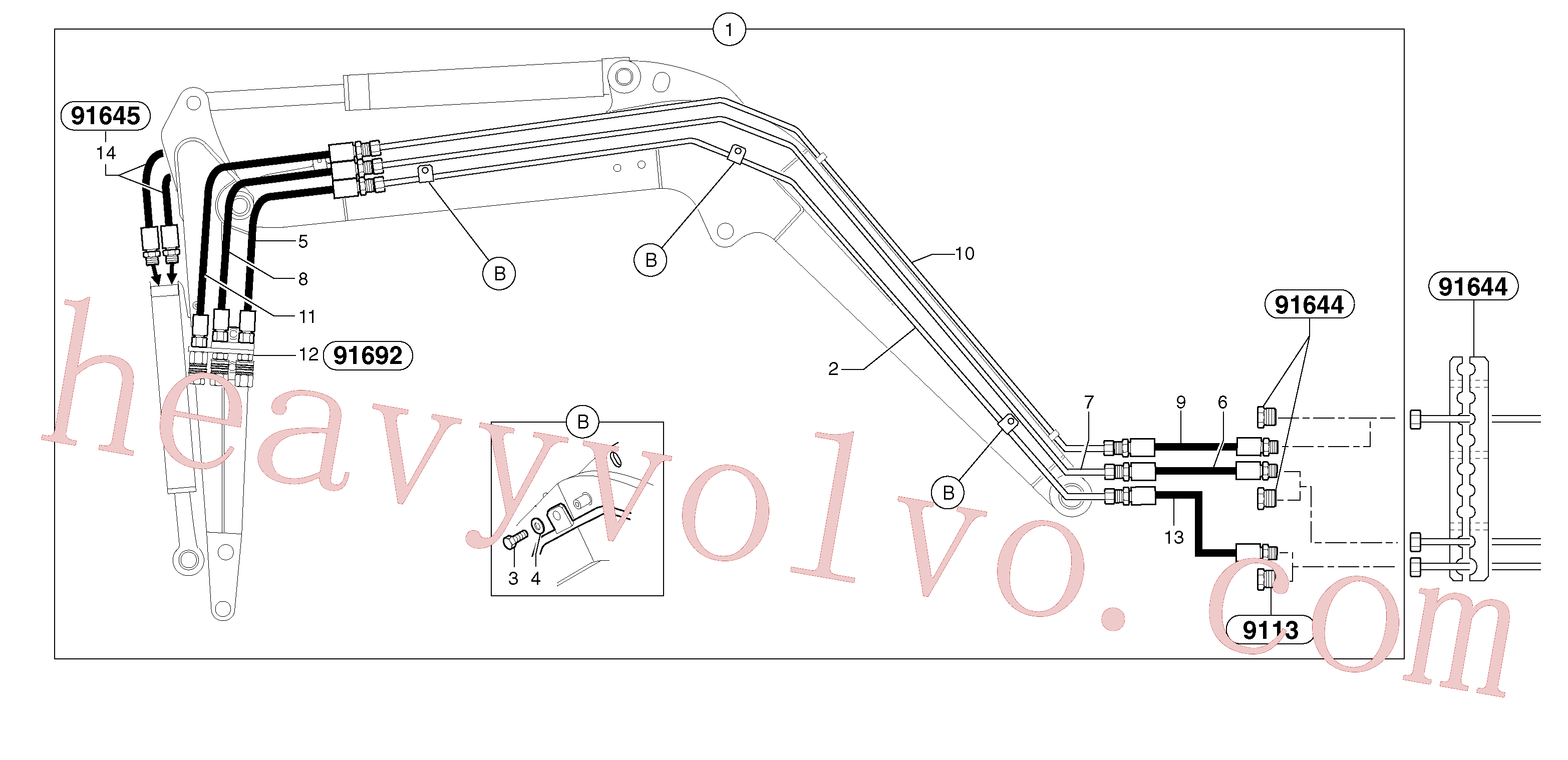 Volvo PJ5910619 Tube aftermarket part for sale