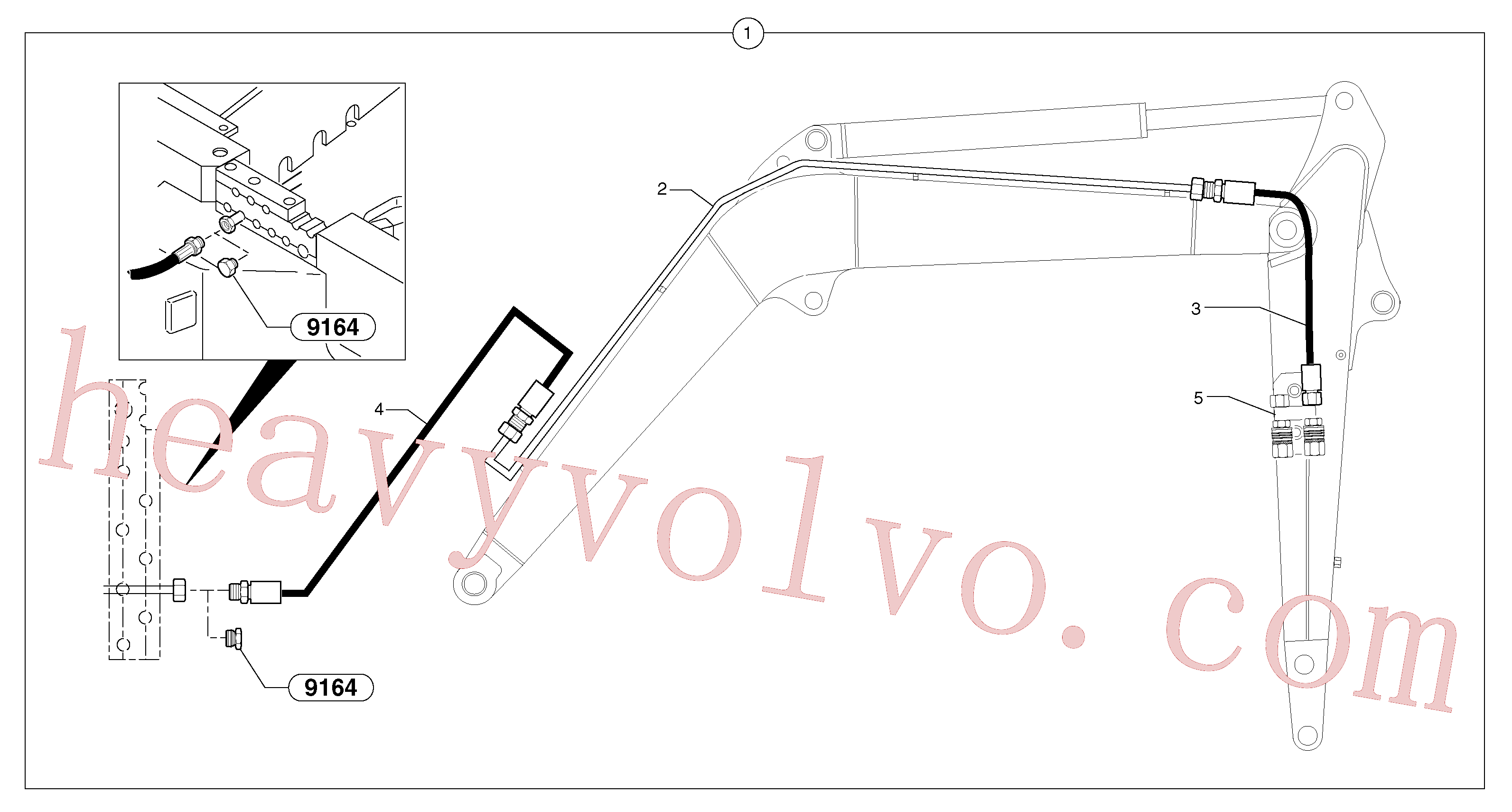 Volvo Assembly PJ5473014 High pressure hose for sale